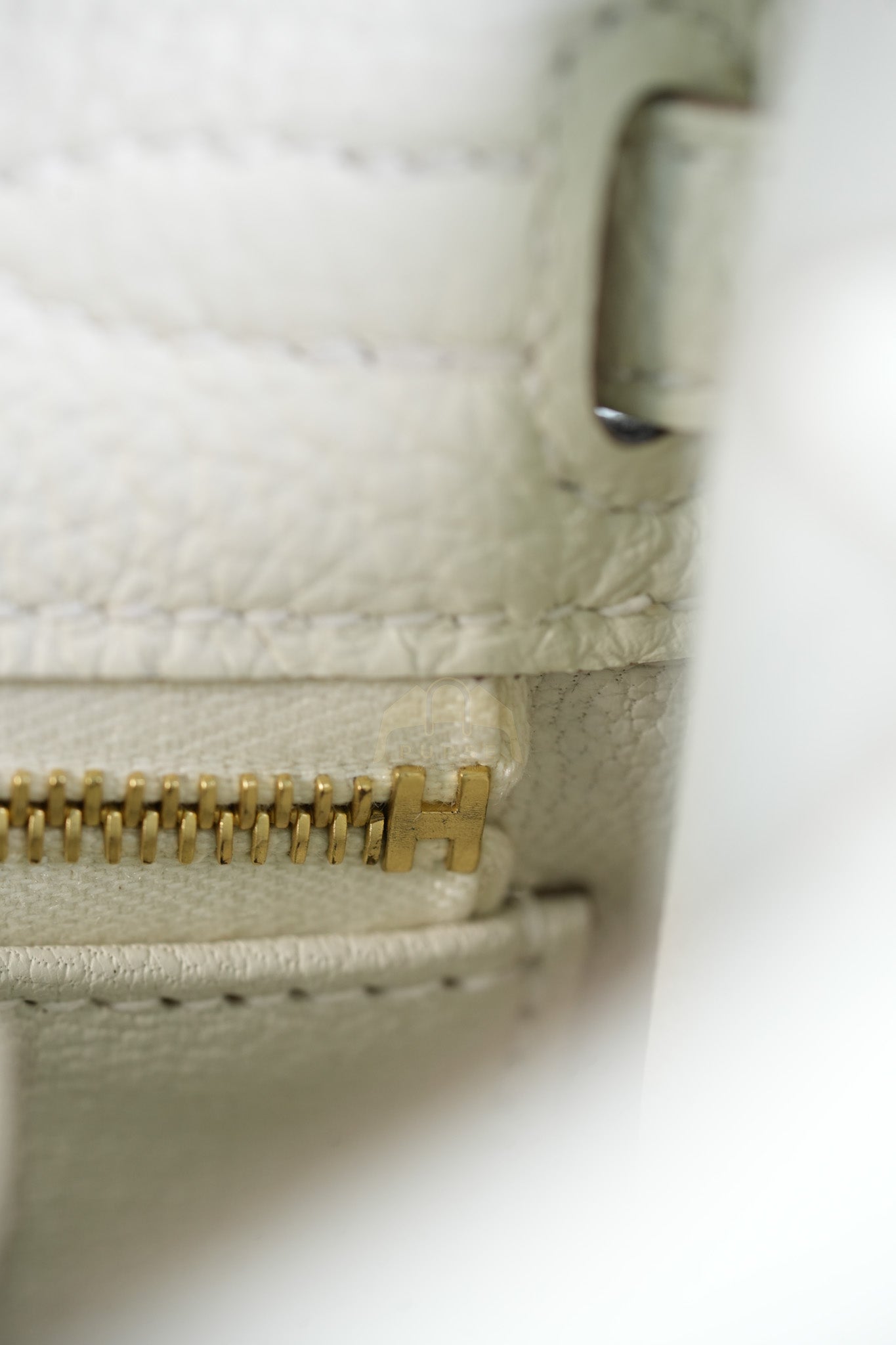 Kelly 25 in Mushroom Togo Leather Retourne & Gold Hardware Stamp B (2023) | Purse Maison Luxury Bags Shop