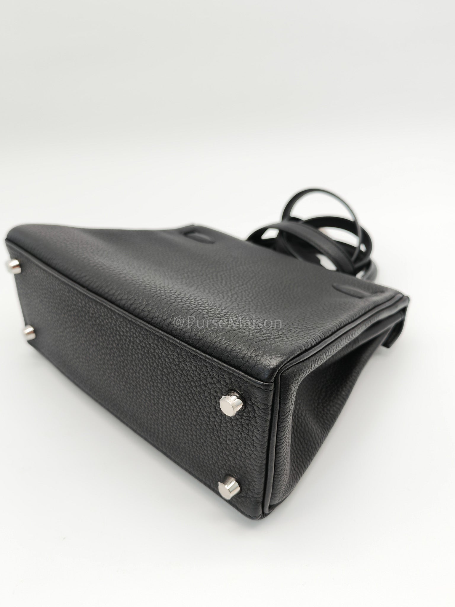 Kelly 25 Retourne in Black Togo Leather Palladium Hardware Stamp B(2023) | Purse Maison Luxury Bags Shop