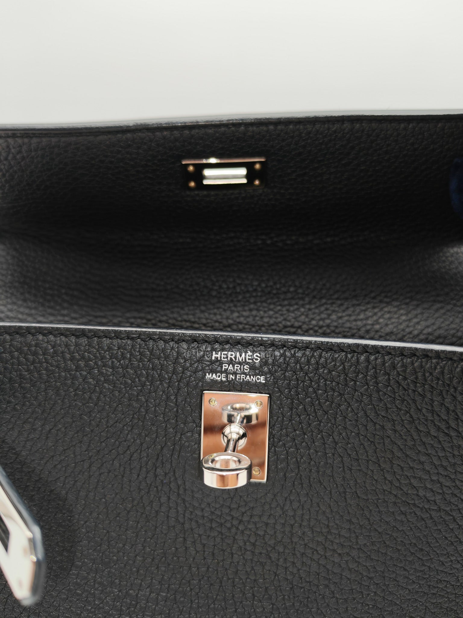 Kelly 25 Retourne in Black Togo Leather Palladium Hardware Stamp B(2023) | Purse Maison Luxury Bags Shop