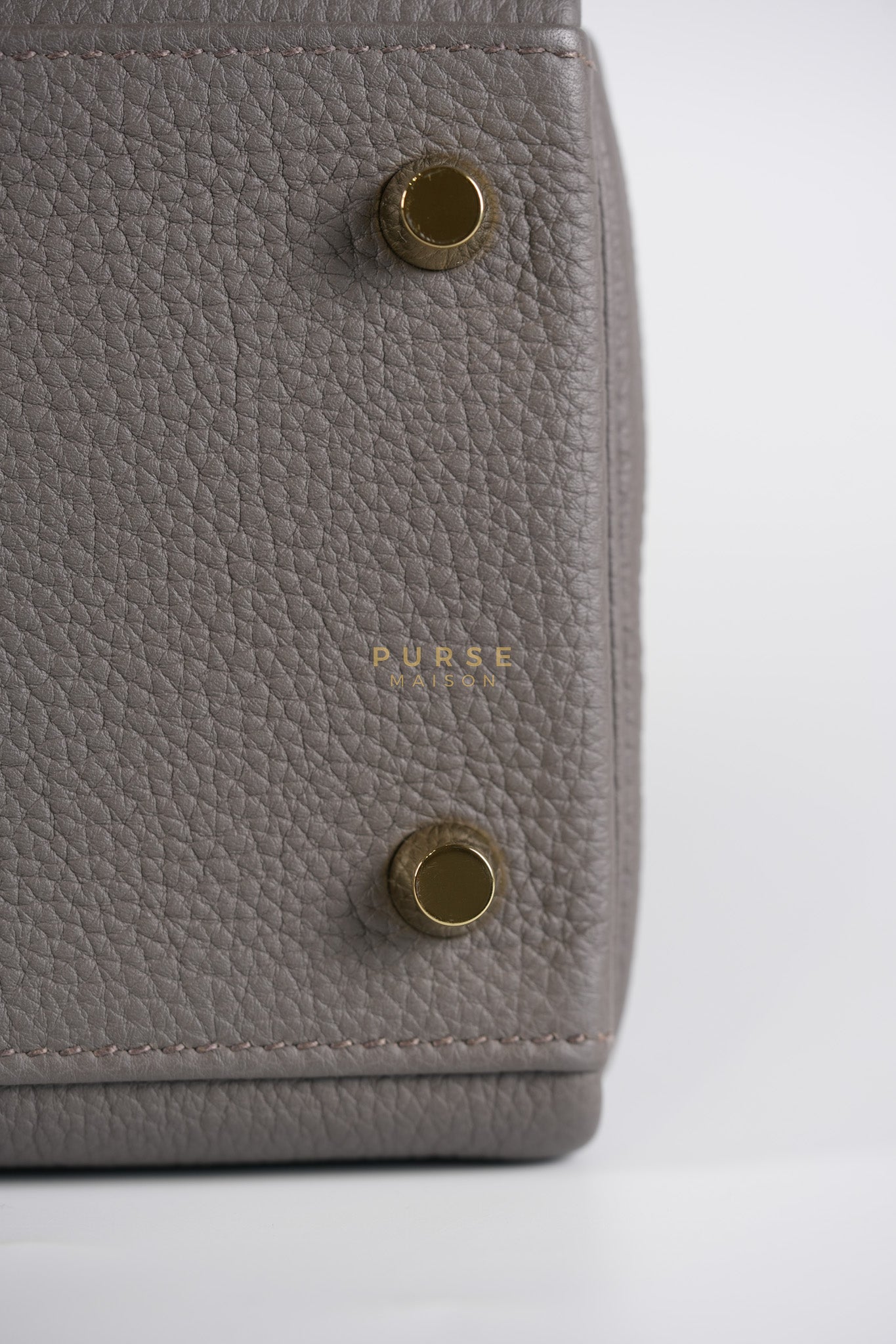 Kelly 28 Retourne Etain in Togo Leather and Gold Hardware Stamp A (2017) | Purse Maison Luxury Bags Shop