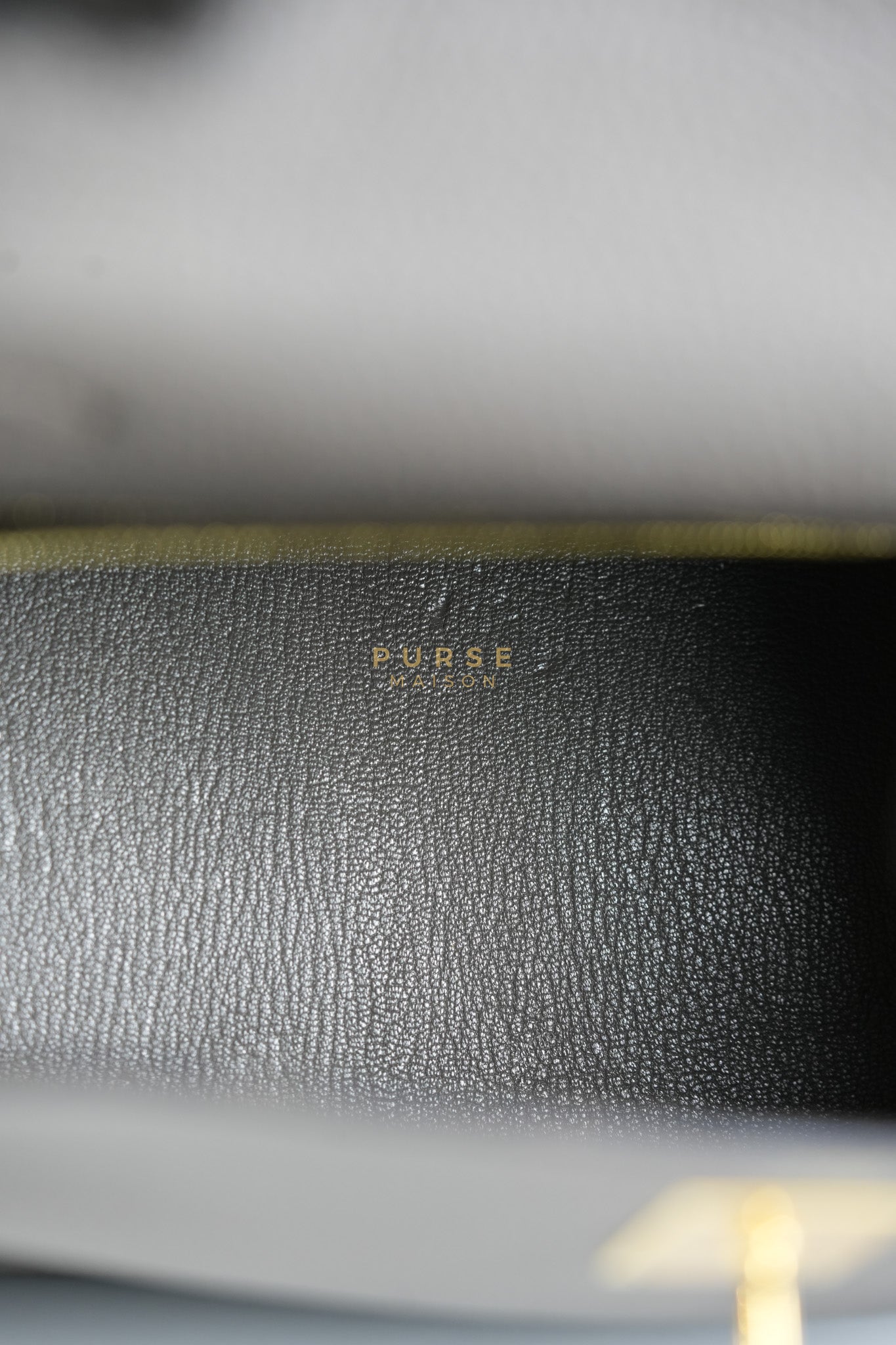 Kelly 28 Retourne Etain in Togo Leather and Gold Hardware Stamp A (2017) | Purse Maison Luxury Bags Shop