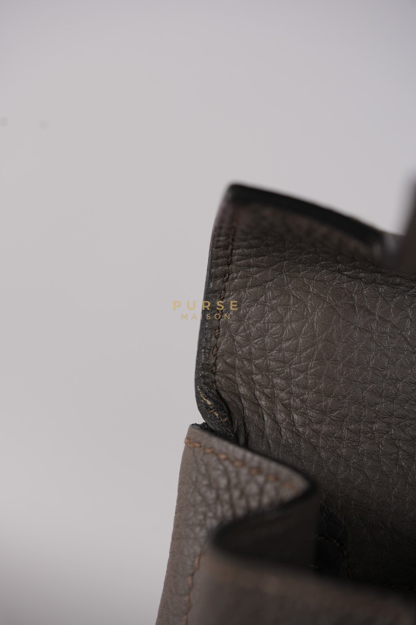 Kelly 28 Retourne Etain in Togo Leather and Gold Hardware Stamp A (2017) | Purse Maison Luxury Bags Shop