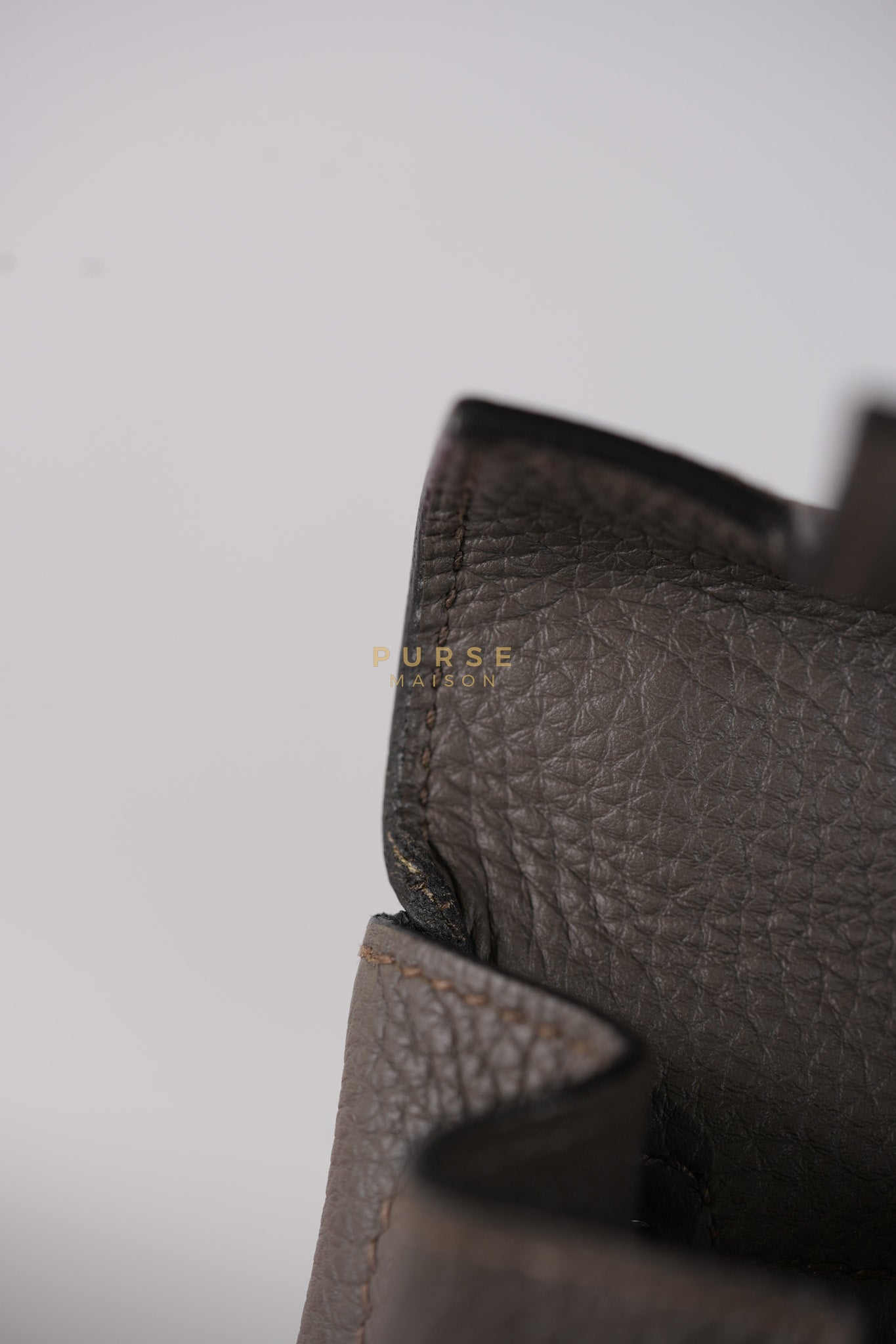 Kelly 28 Retourne Etain in Togo Leather and Gold Hardware Stamp A (2017) | Purse Maison Luxury Bags Shop