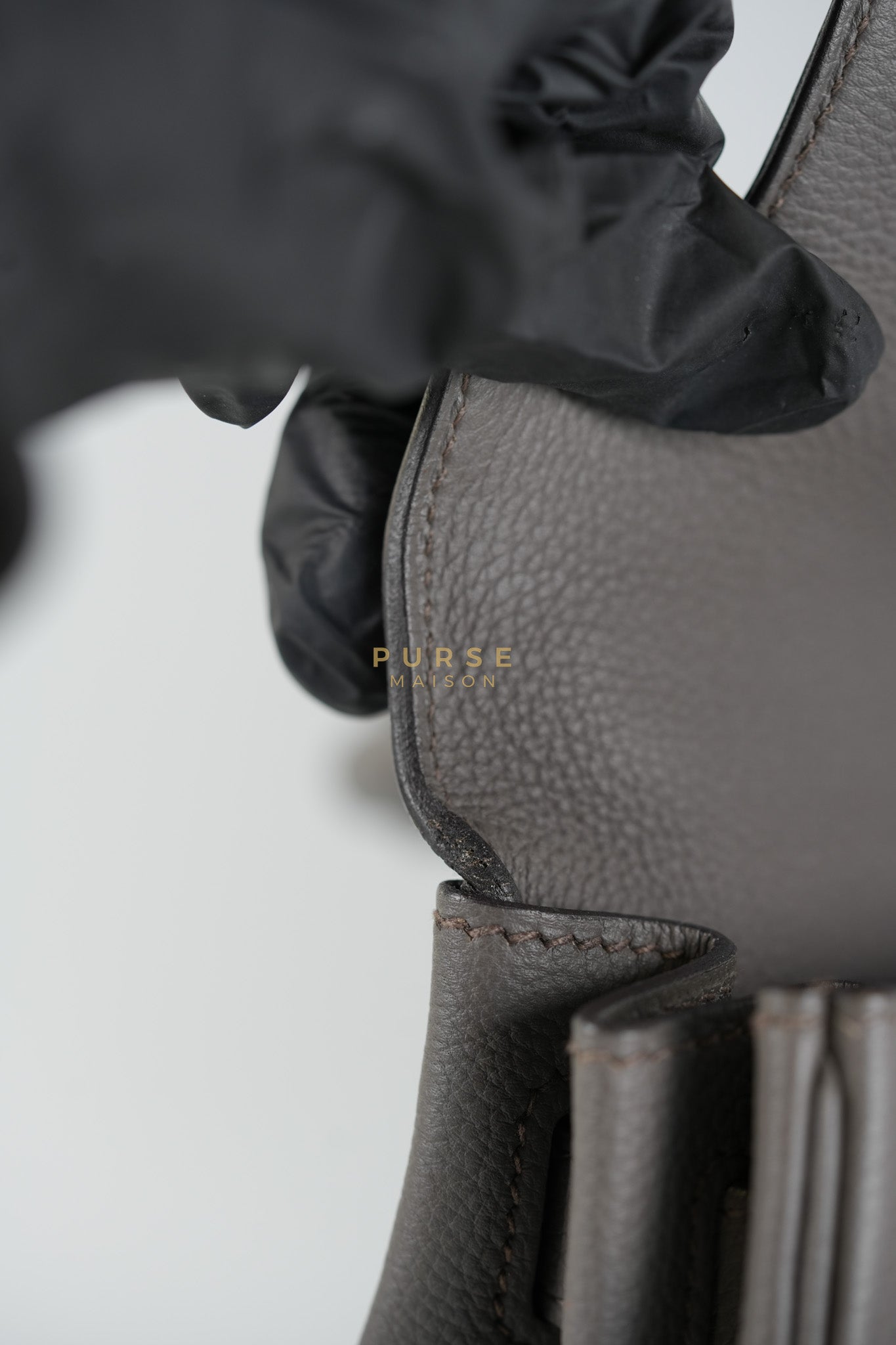 Kelly 28 Retourne Etain in Togo Leather and Gold Hardware Stamp A (2017) | Purse Maison Luxury Bags Shop