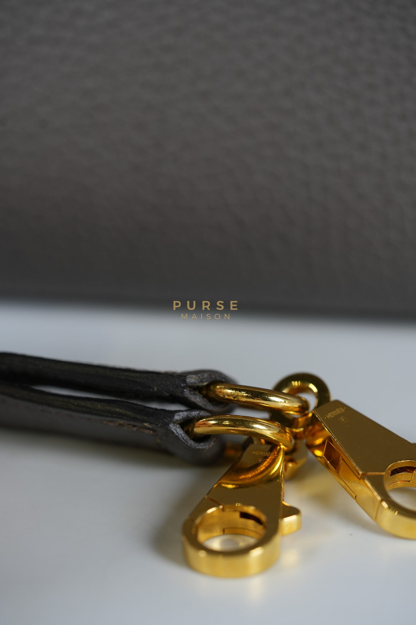 Kelly 28 Retourne Etain in Togo Leather and Gold Hardware Stamp A (2017) | Purse Maison Luxury Bags Shop