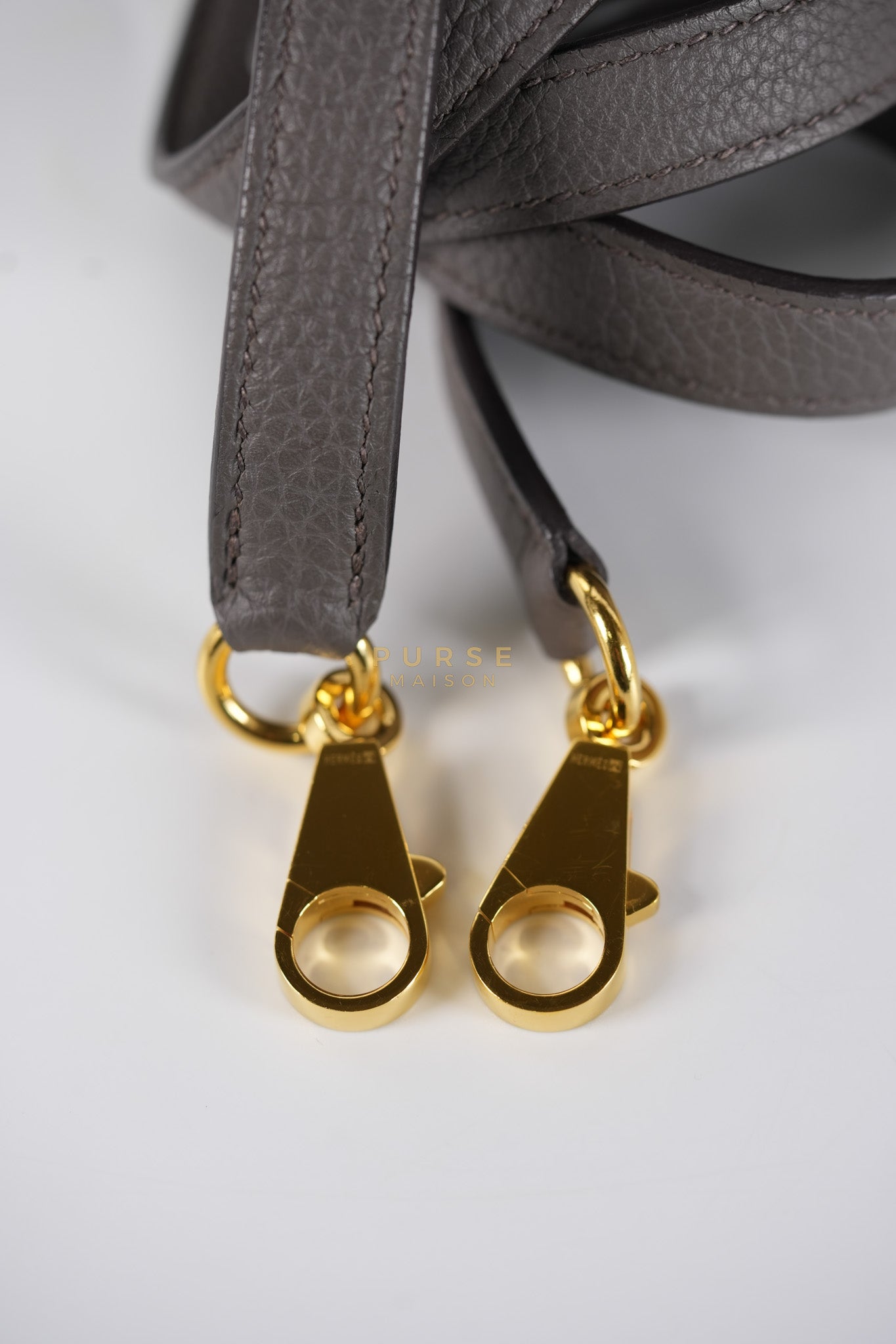 Kelly 28 Retourne Etain in Togo Leather and Gold Hardware Stamp A (2017) | Purse Maison Luxury Bags Shop