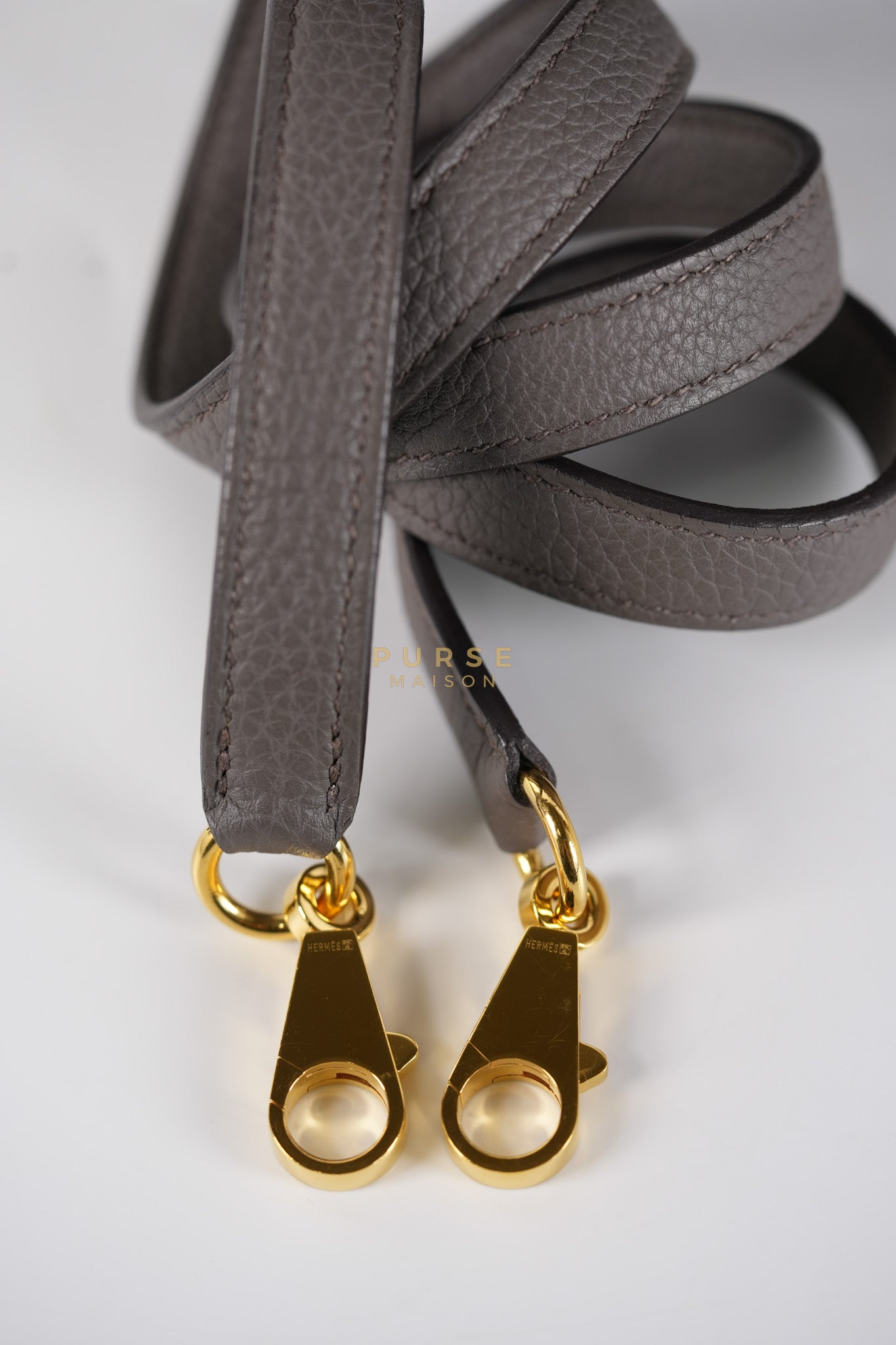 Kelly 28 Retourne Etain in Togo Leather and Gold Hardware Stamp A (2017) | Purse Maison Luxury Bags Shop