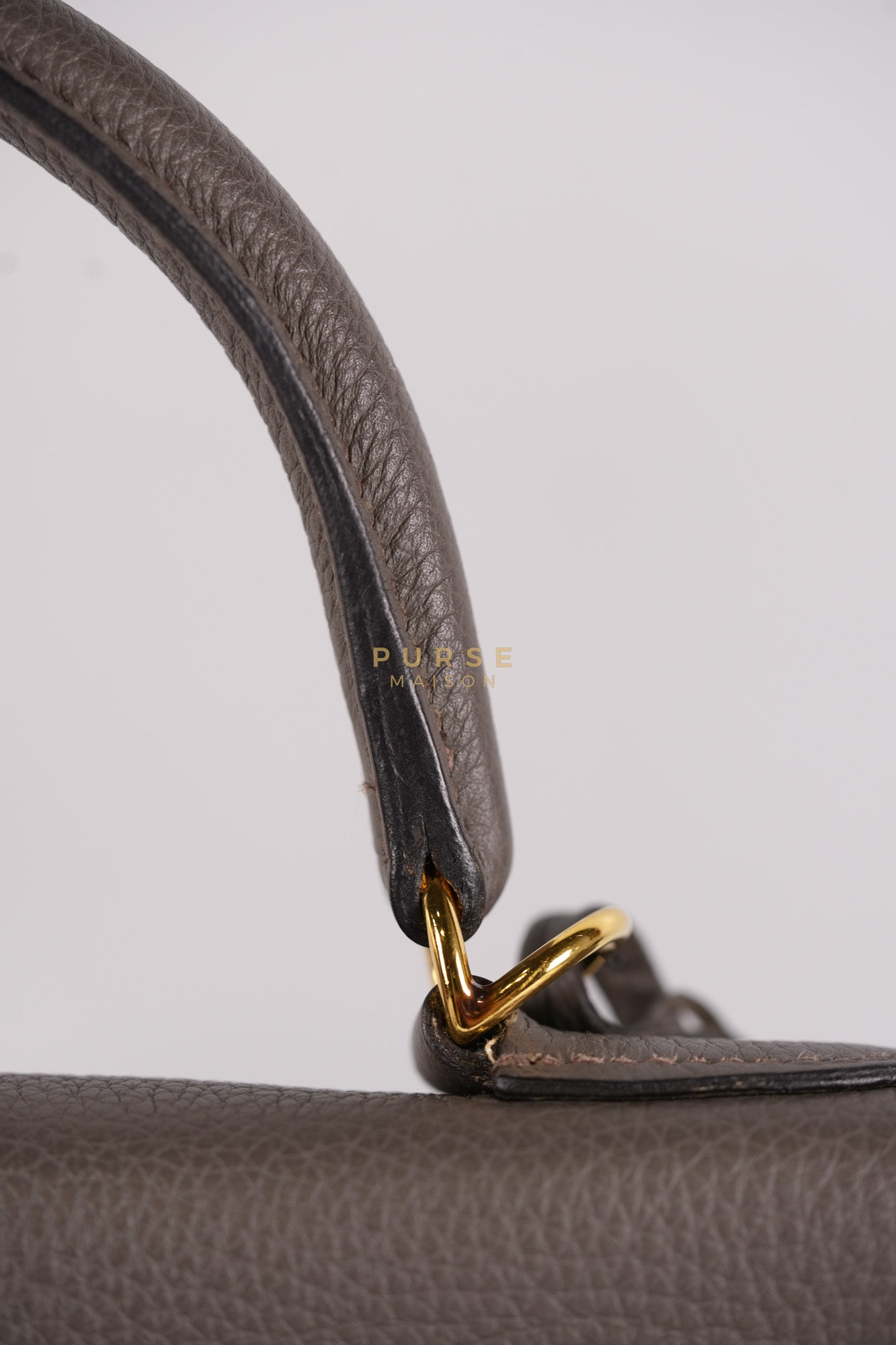 Kelly 28 Retourne Etain in Togo Leather and Gold Hardware Stamp A (2017) | Purse Maison Luxury Bags Shop