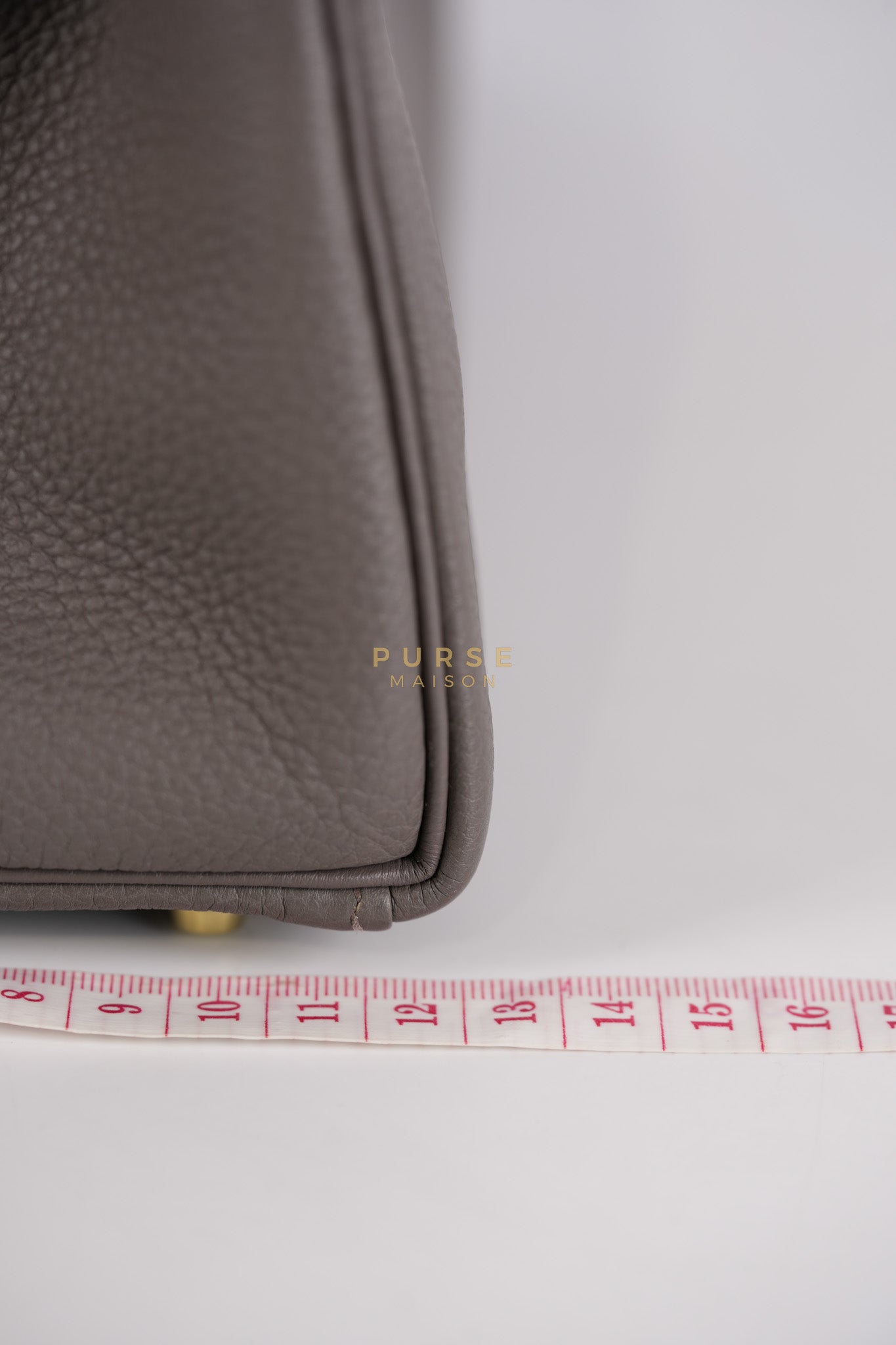 Kelly 28 Retourne Etain in Togo Leather and Gold Hardware Stamp A (2017) | Purse Maison Luxury Bags Shop