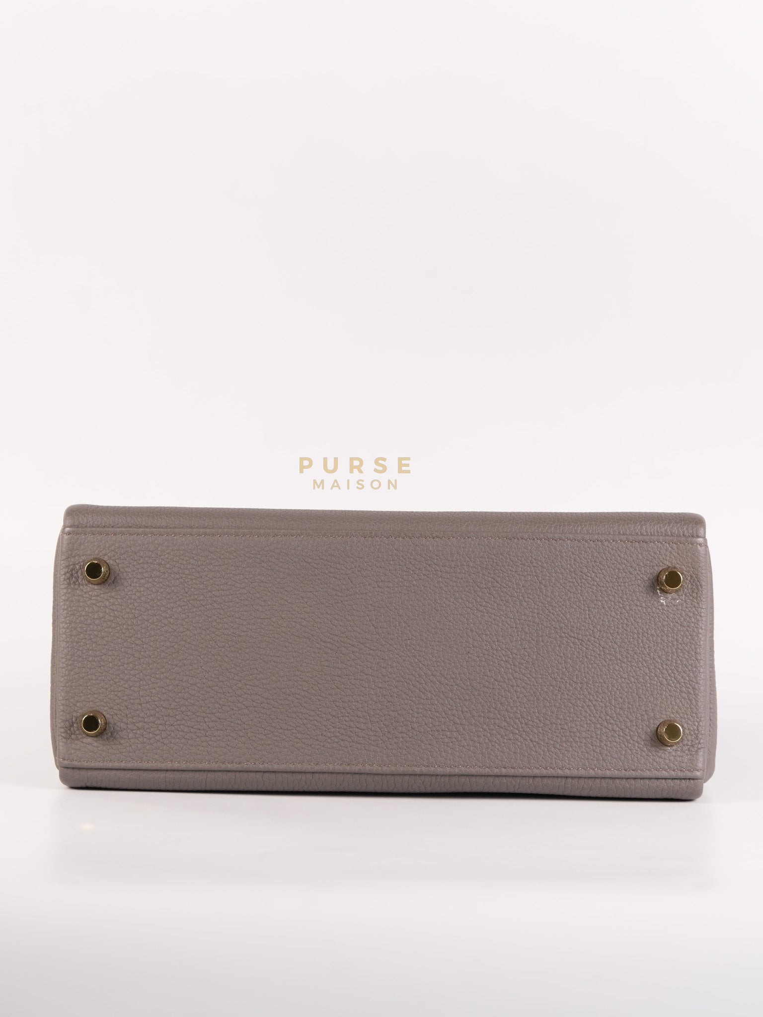 Kelly 28 Retourne Etain in Togo Leather and Gold Hardware Stamp A (2017) | Purse Maison Luxury Bags Shop