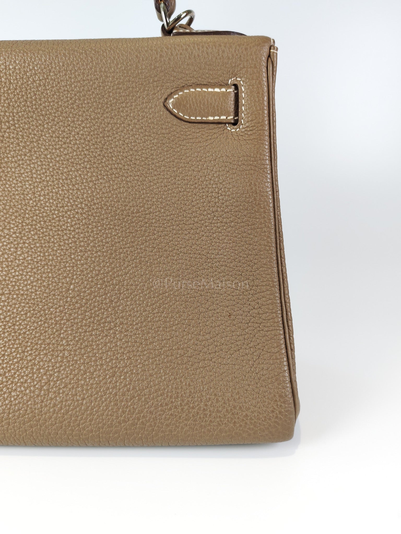 Kelly 28 Retourne in Epsom Leather and Palladium Hardware Stamp D (2019) | Purse Maison Luxury Bags Shop