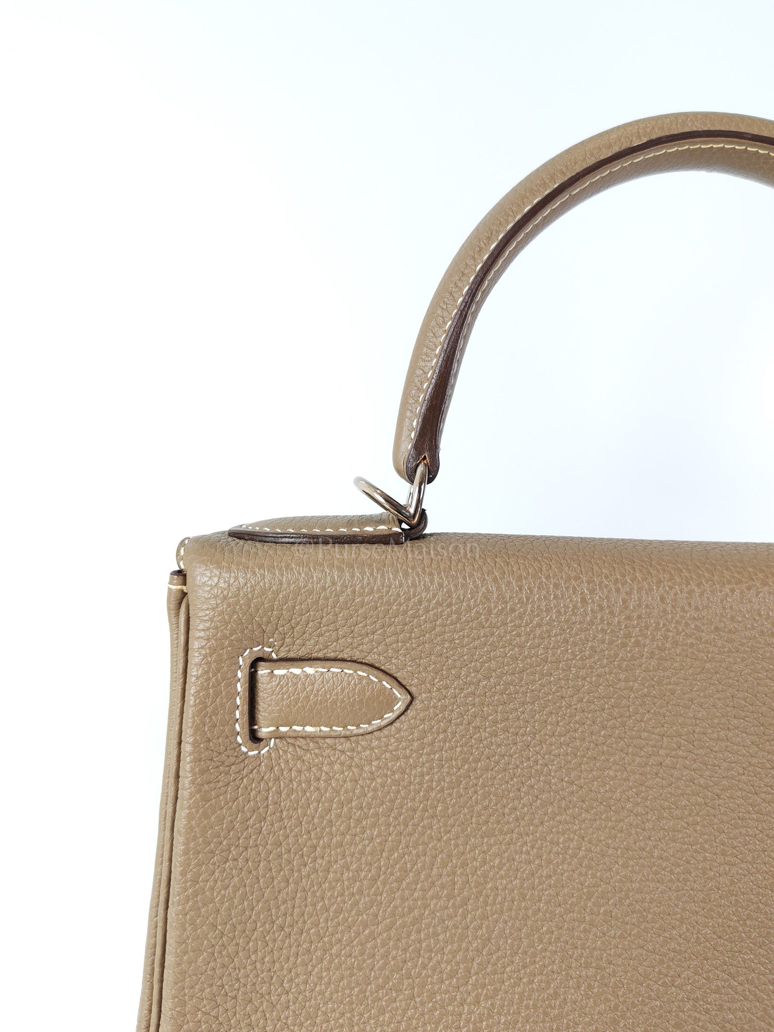 Kelly 28 Retourne in Epsom Leather and Palladium Hardware Stamp D (2019) | Purse Maison Luxury Bags Shop