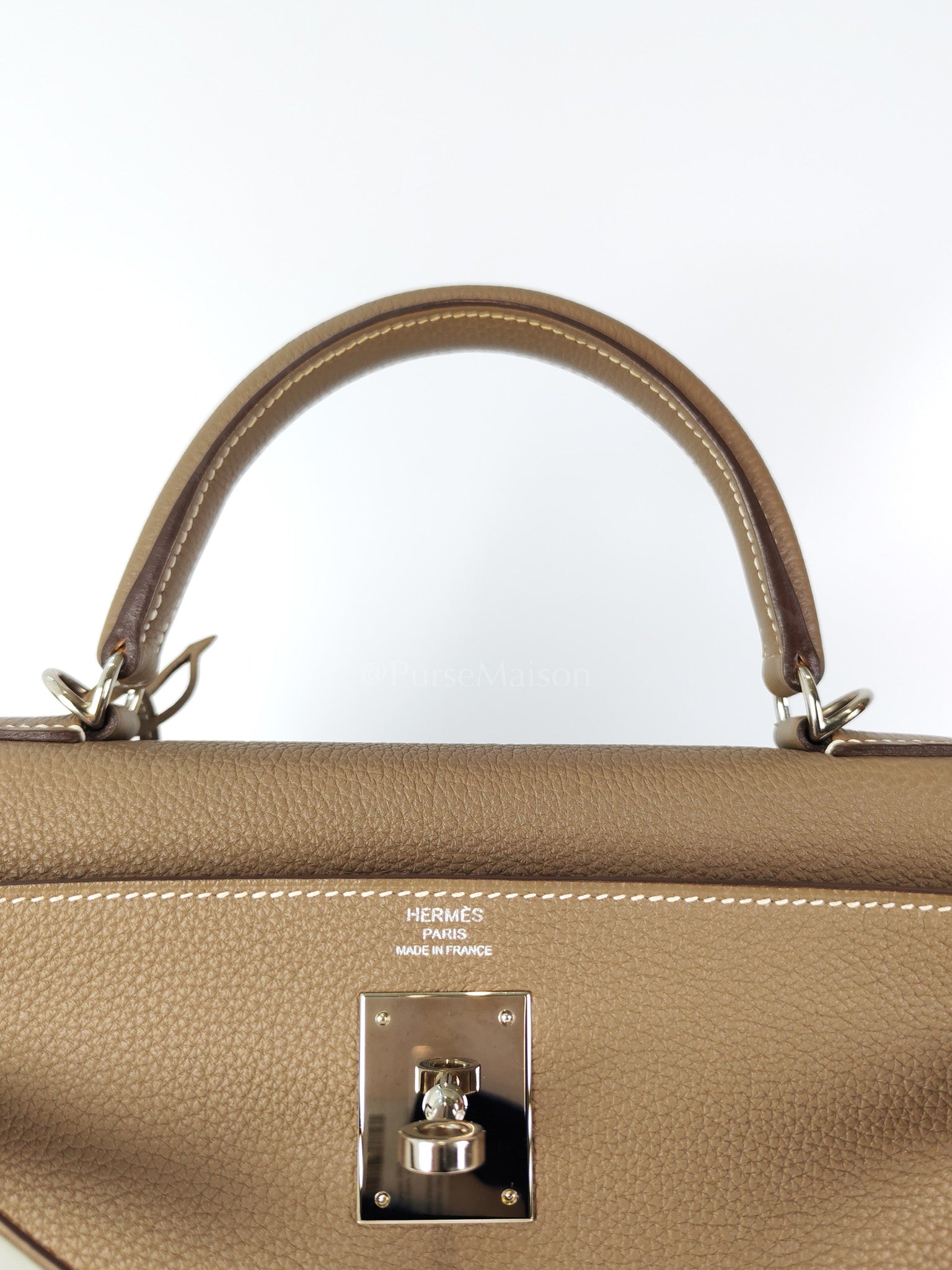 Kelly 28 Retourne in Epsom Leather and Palladium Hardware Stamp D (2019) | Purse Maison Luxury Bags Shop