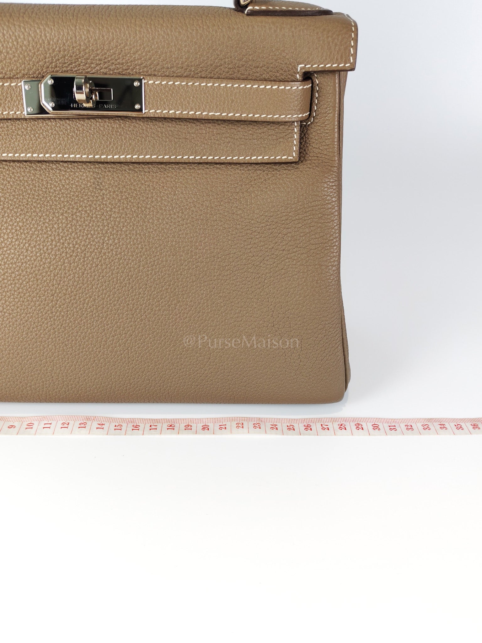 Kelly 28 Retourne in Epsom Leather and Palladium Hardware Stamp D (2019) | Purse Maison Luxury Bags Shop