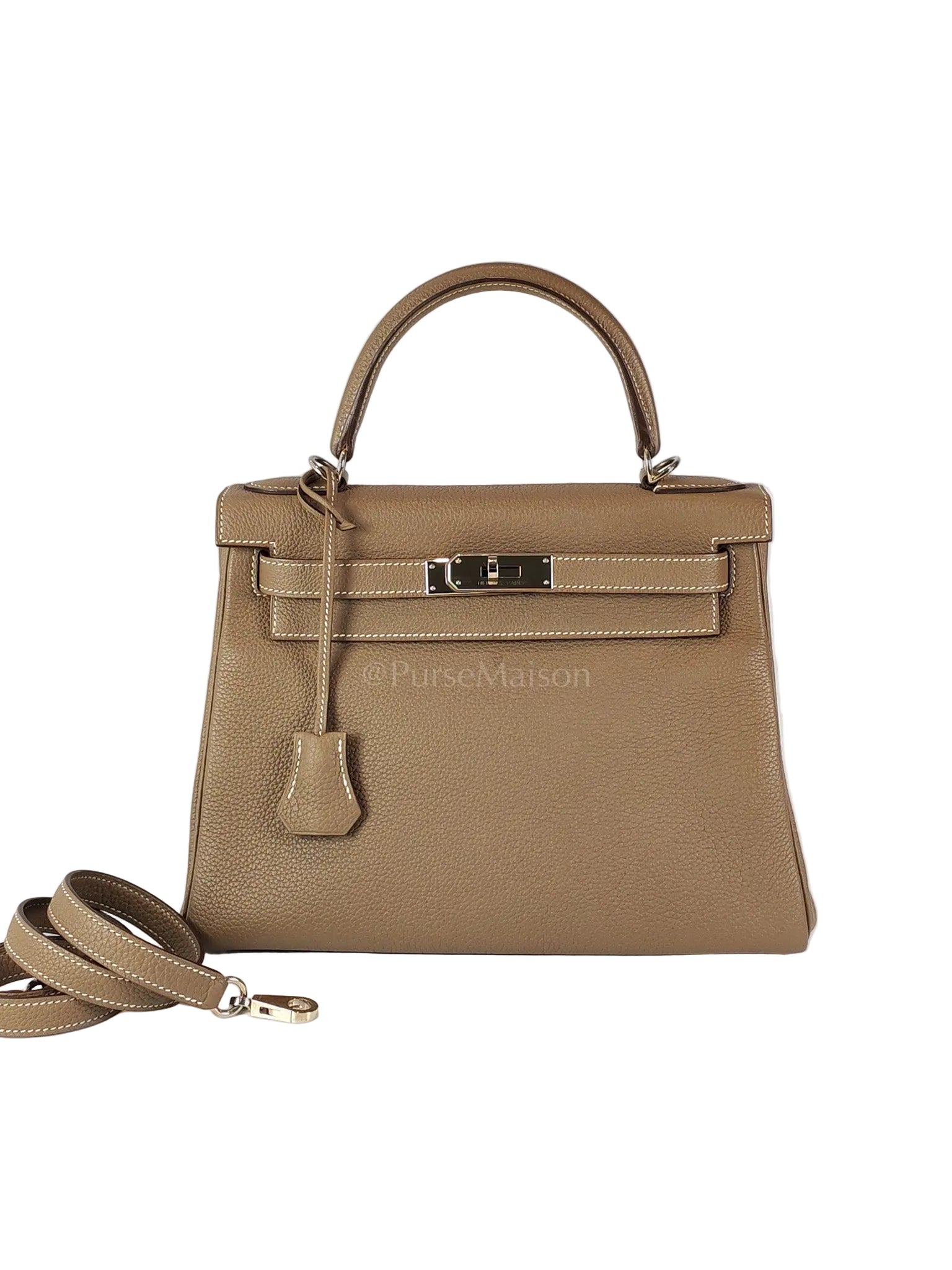 Kelly 28 Retourne in Epsom Leather and Palladium Hardware Stamp D (2019) | Purse Maison Luxury Bags Shop