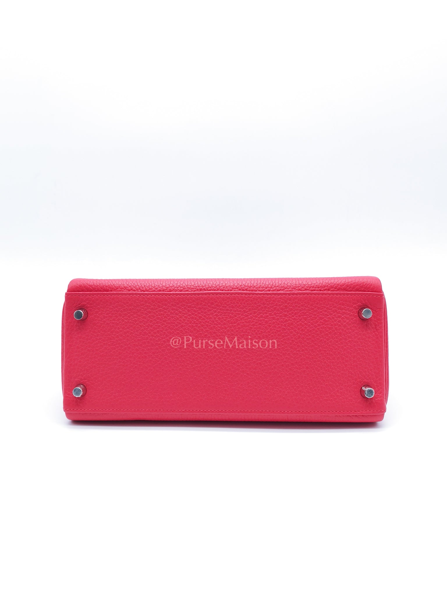Kelly 28 Retourne in Rose Extreme Clemence in Palladium Hardware Stamp D (2019) | Purse Maison Luxury Bags Shop