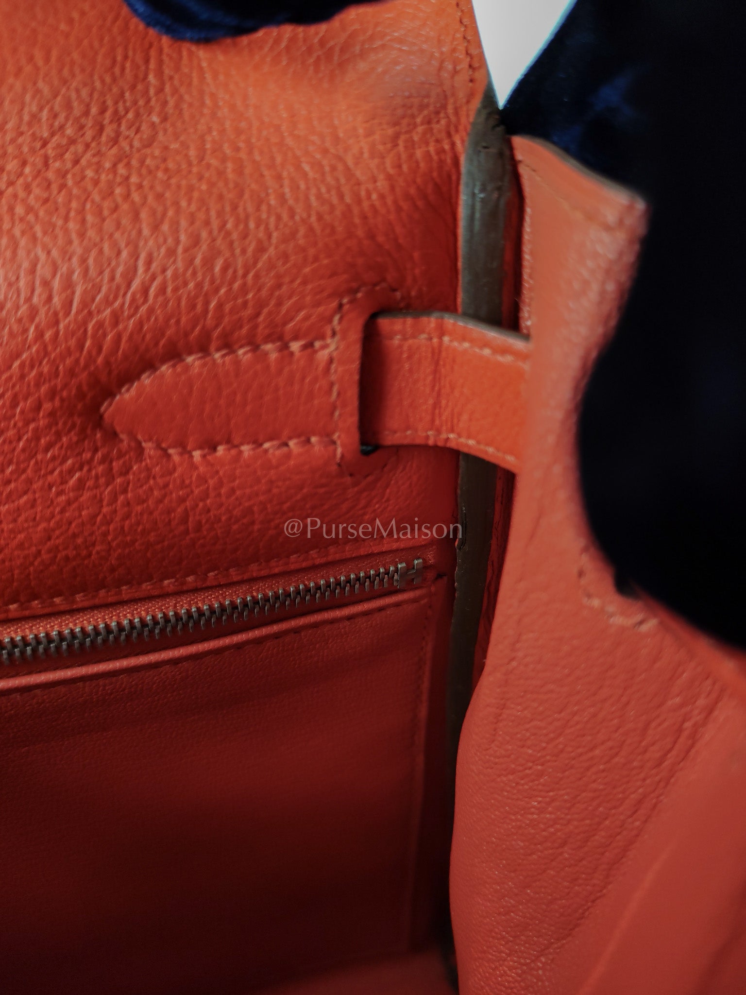 Kelly 28 Retourne in Rouge Tomate Evercolor in Palladium Hardware Stamp X (2016) | Purse Maison Luxury Bags Shop