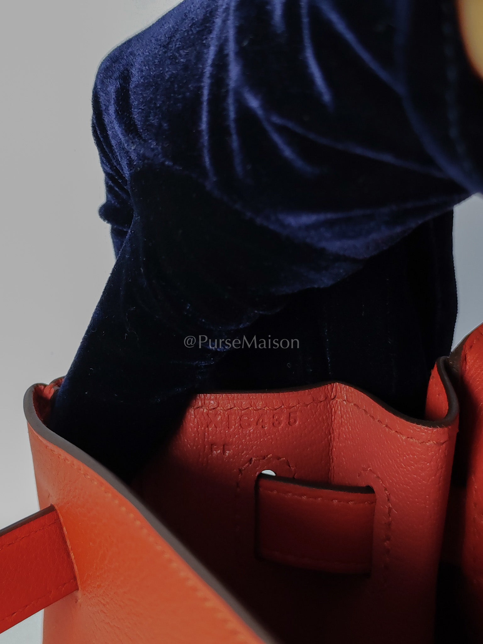 Kelly 28 Retourne in Rouge Tomate Evercolor in Palladium Hardware Stamp X (2016) | Purse Maison Luxury Bags Shop