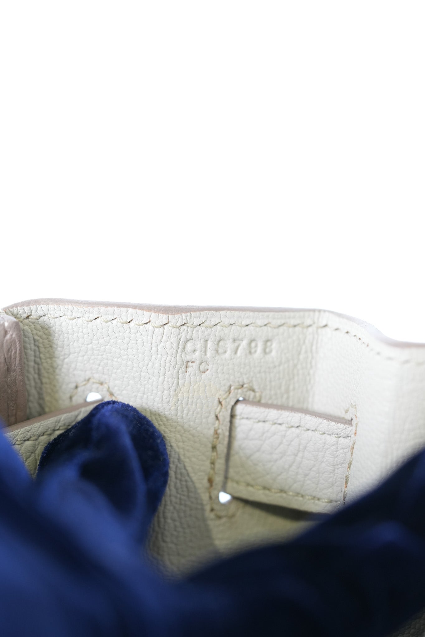 Kelly 28 Retourne Touch Beton Togo Leather in Palladium Hardware Stamp C (2018) | Purse Maison Luxury Bags Shop