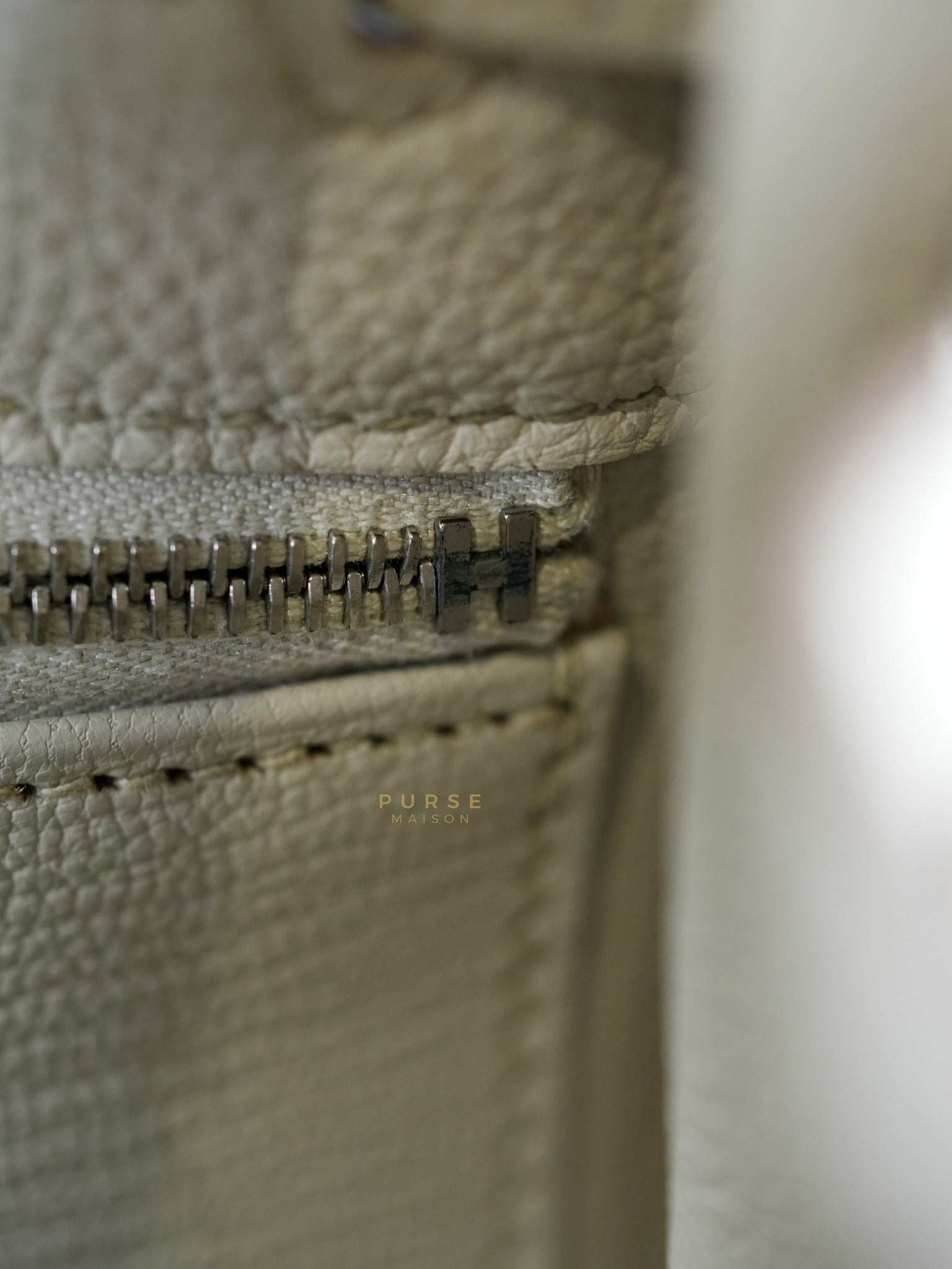 Kelly 28 Retourne Touch Beton Togo Leather in Palladium Hardware Stamp C (2018) | Purse Maison Luxury Bags Shop