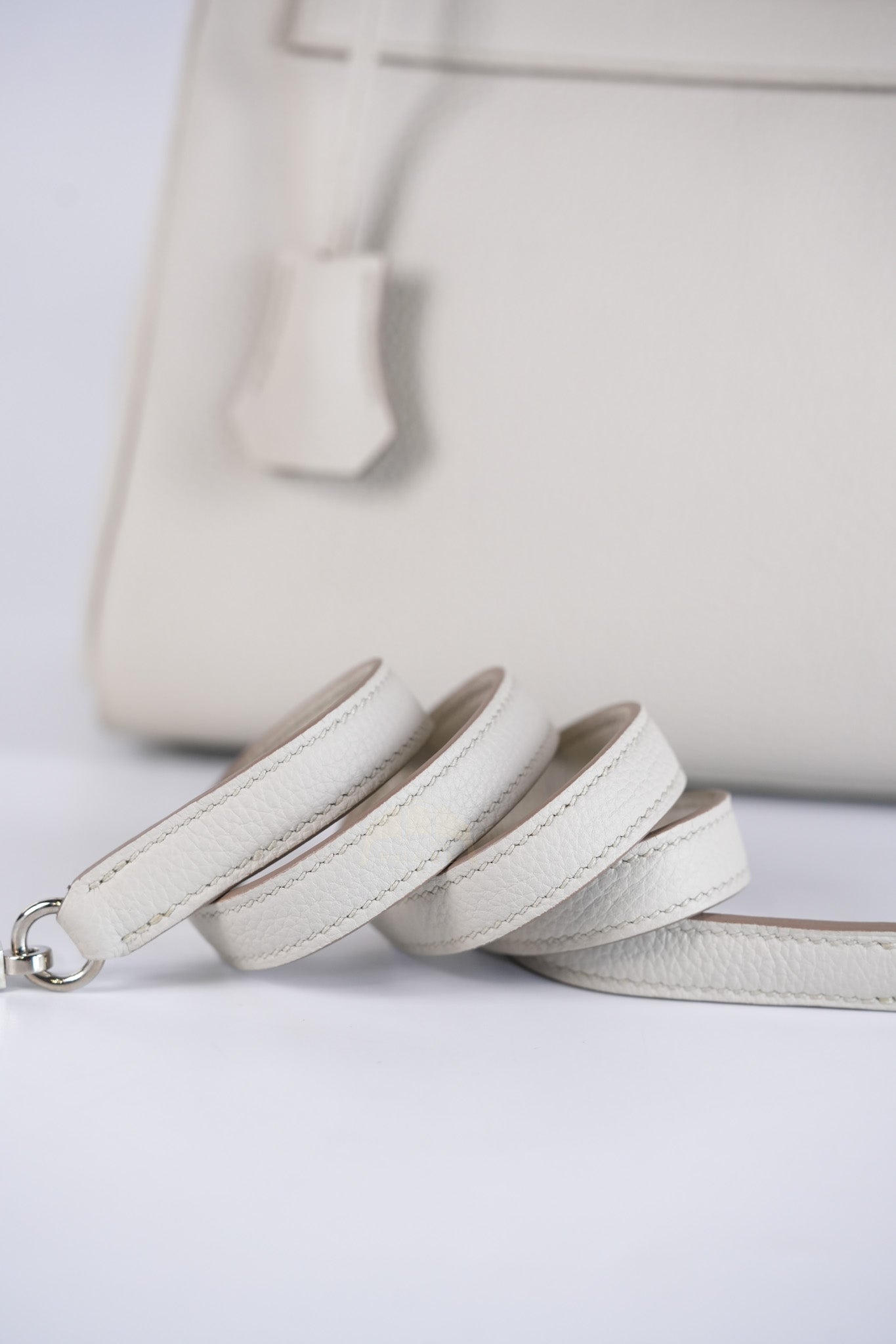 Kelly 28 Retourne Touch Beton Togo Leather in Palladium Hardware Stamp C (2018) | Purse Maison Luxury Bags Shop