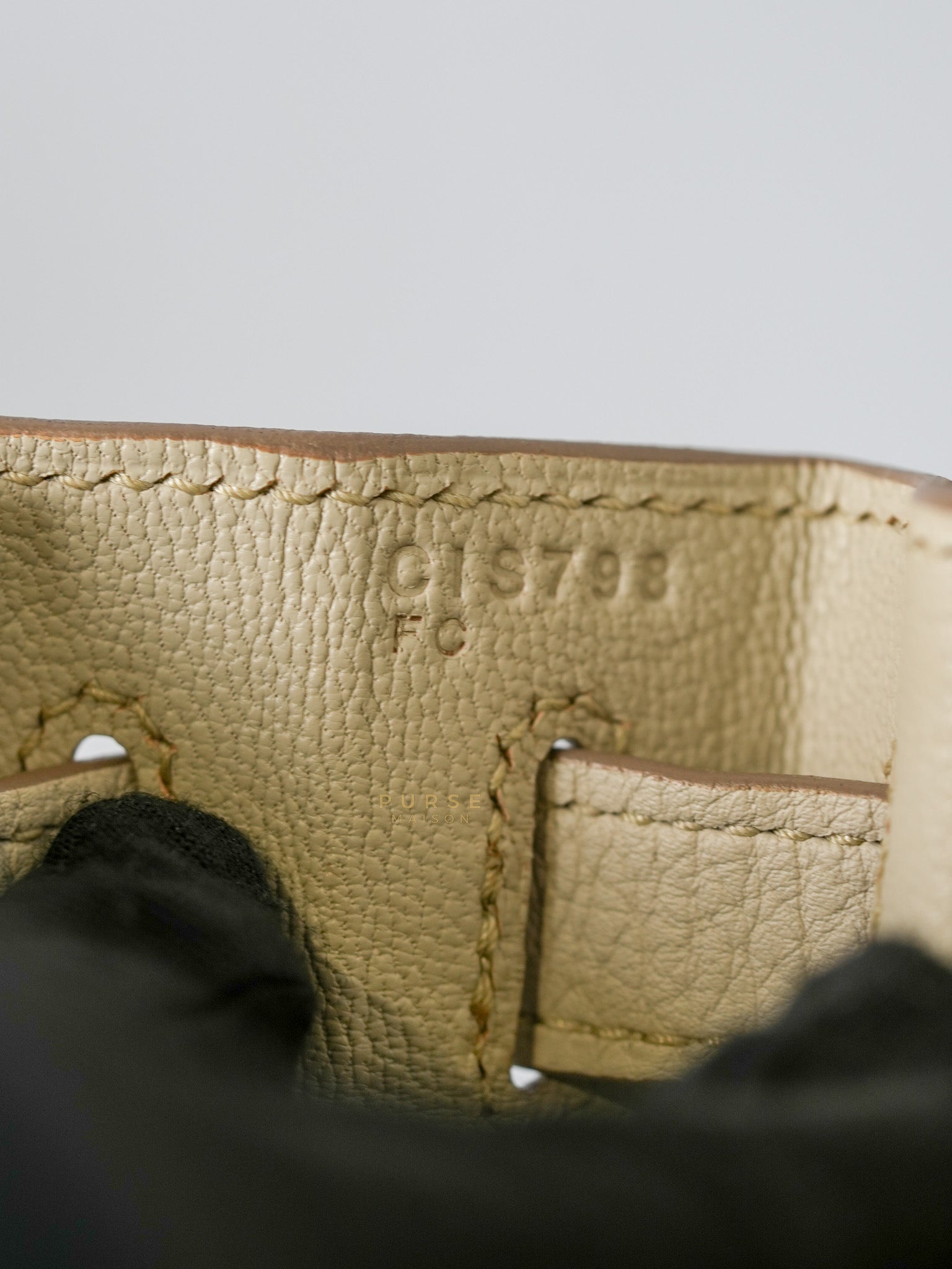 Kelly 28 Retourne Touch Beton Togo Leather in Palladium Hardware Stamp C (2018) | Purse Maison Luxury Bags Shop