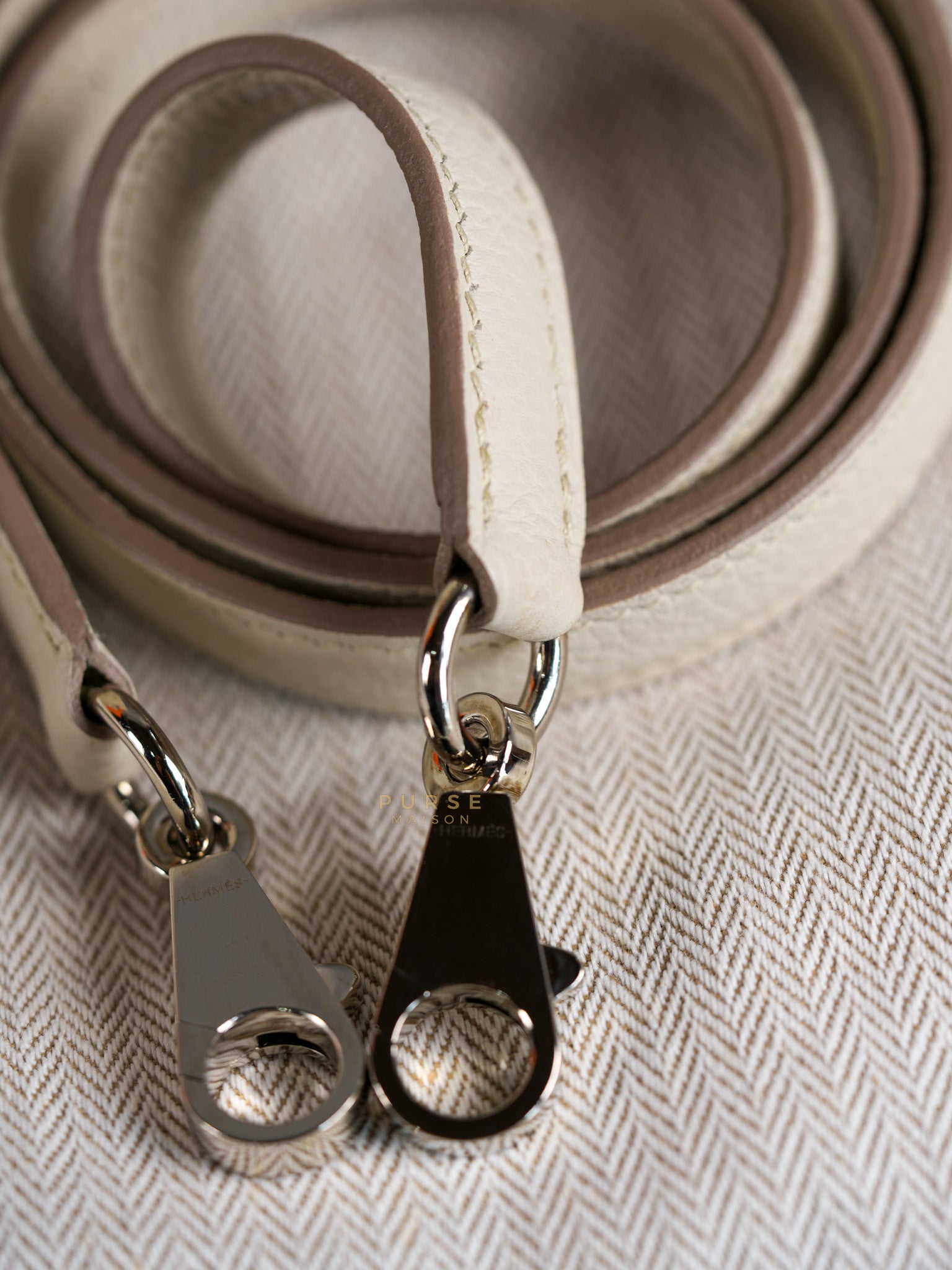 Kelly 28 Retourne Touch Beton Togo Leather in Palladium Hardware Stamp C (2018) | Purse Maison Luxury Bags Shop