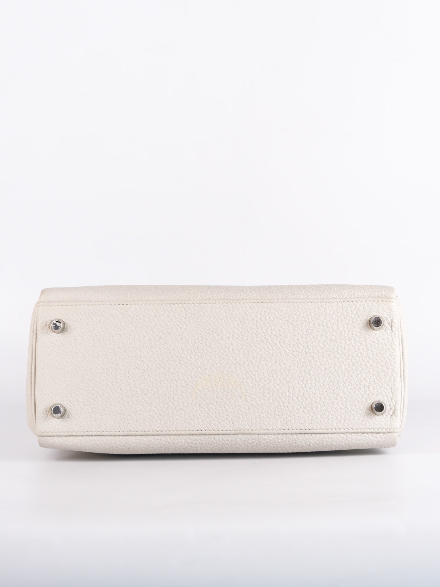 Kelly 28 Retourne Touch Beton Togo Leather in Palladium Hardware Stamp C (2018) | Purse Maison Luxury Bags Shop