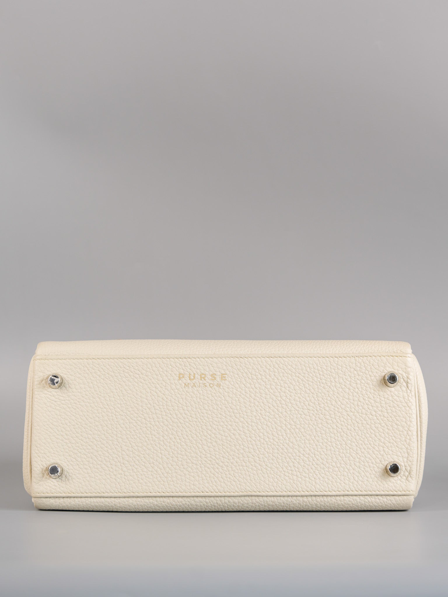 Kelly 28 Retourne Touch Beton Togo Leather in Palladium Hardware Stamp C (2018) | Purse Maison Luxury Bags Shop