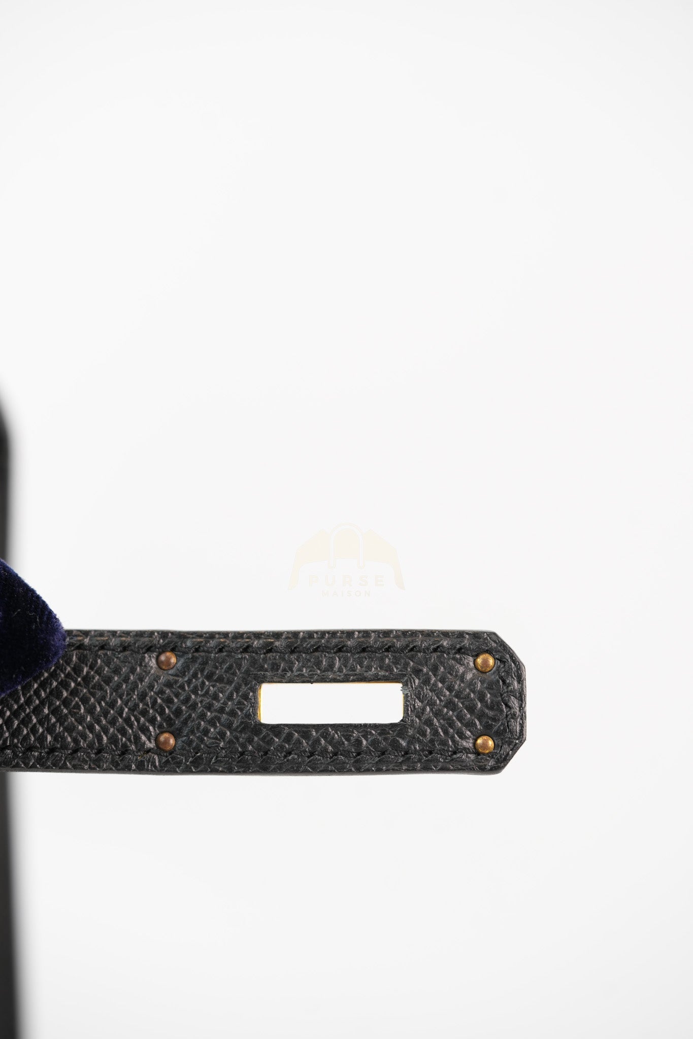 Kelly 28 Sellier in Black Epsom Leather and Gold Hardware Stamp C (2018) | Purse Maison Luxury Bags Shop