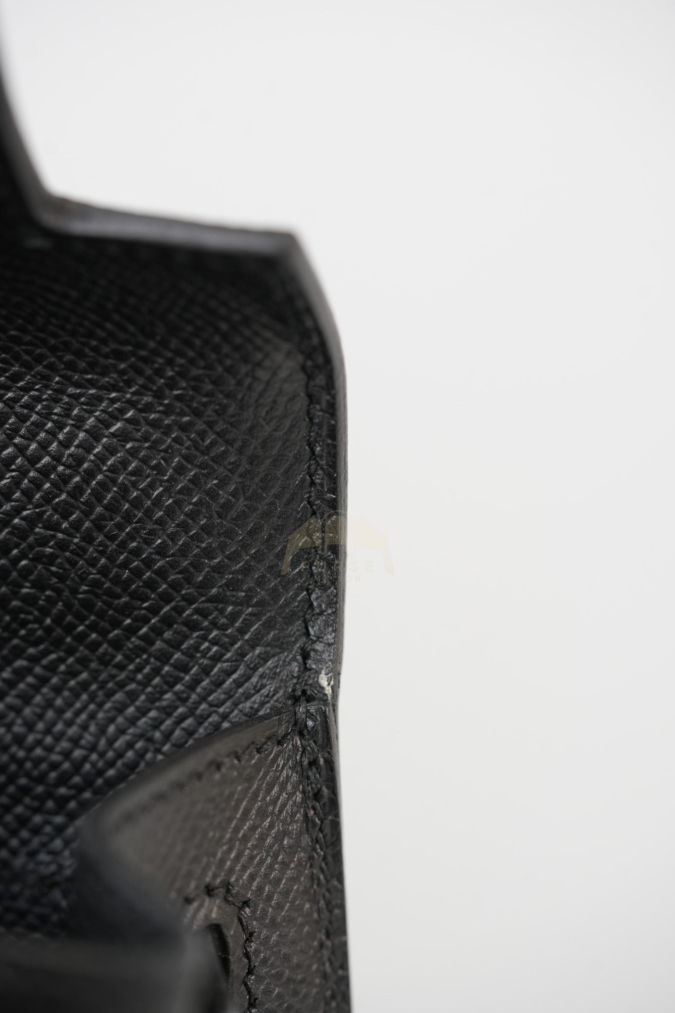 Kelly 28 Sellier in Black Epsom Leather and Gold Hardware Stamp C (2018) | Purse Maison Luxury Bags Shop