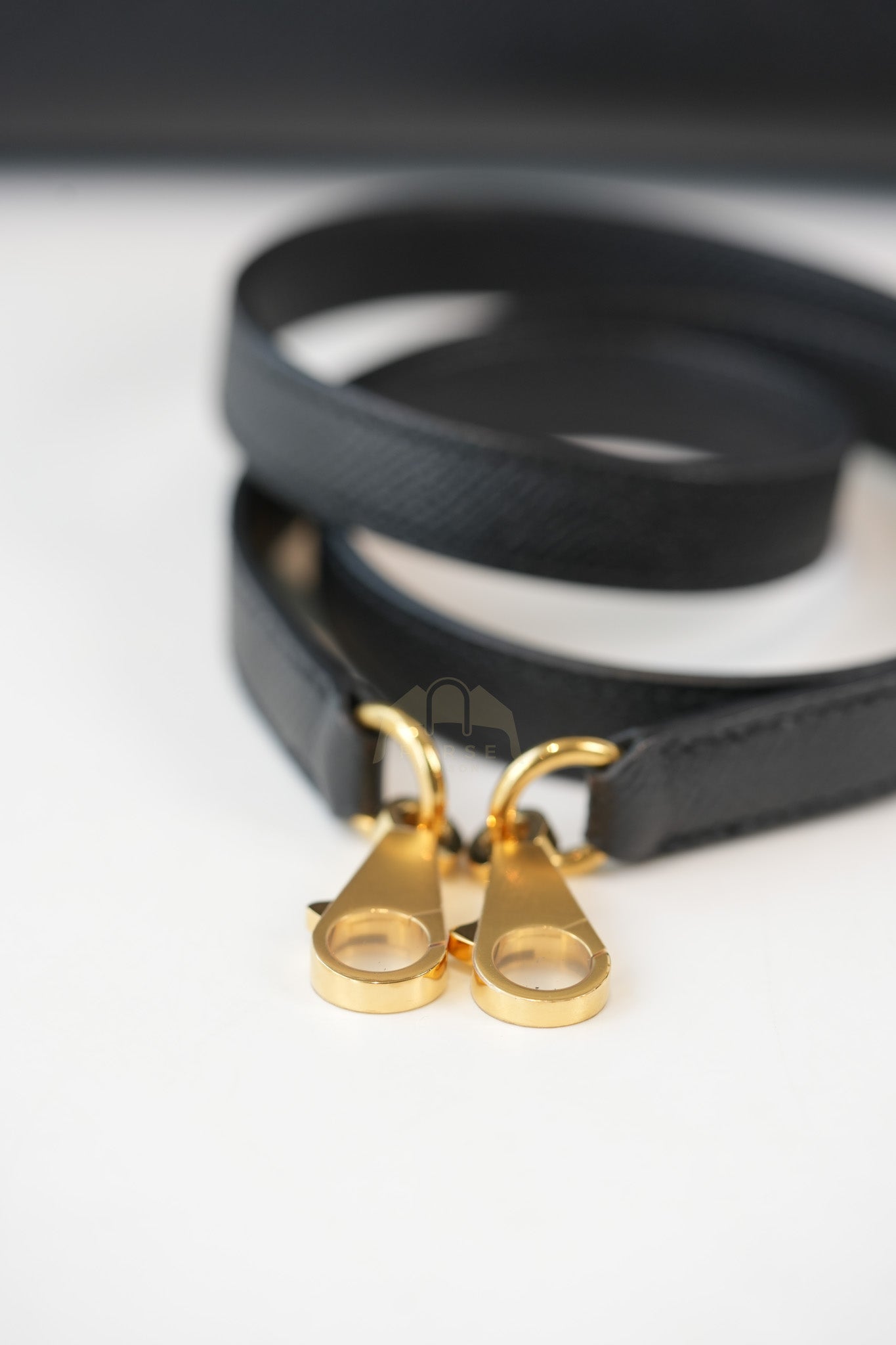 Kelly 28 Sellier in Black Epsom Leather and Gold Hardware Stamp C (2018) | Purse Maison Luxury Bags Shop