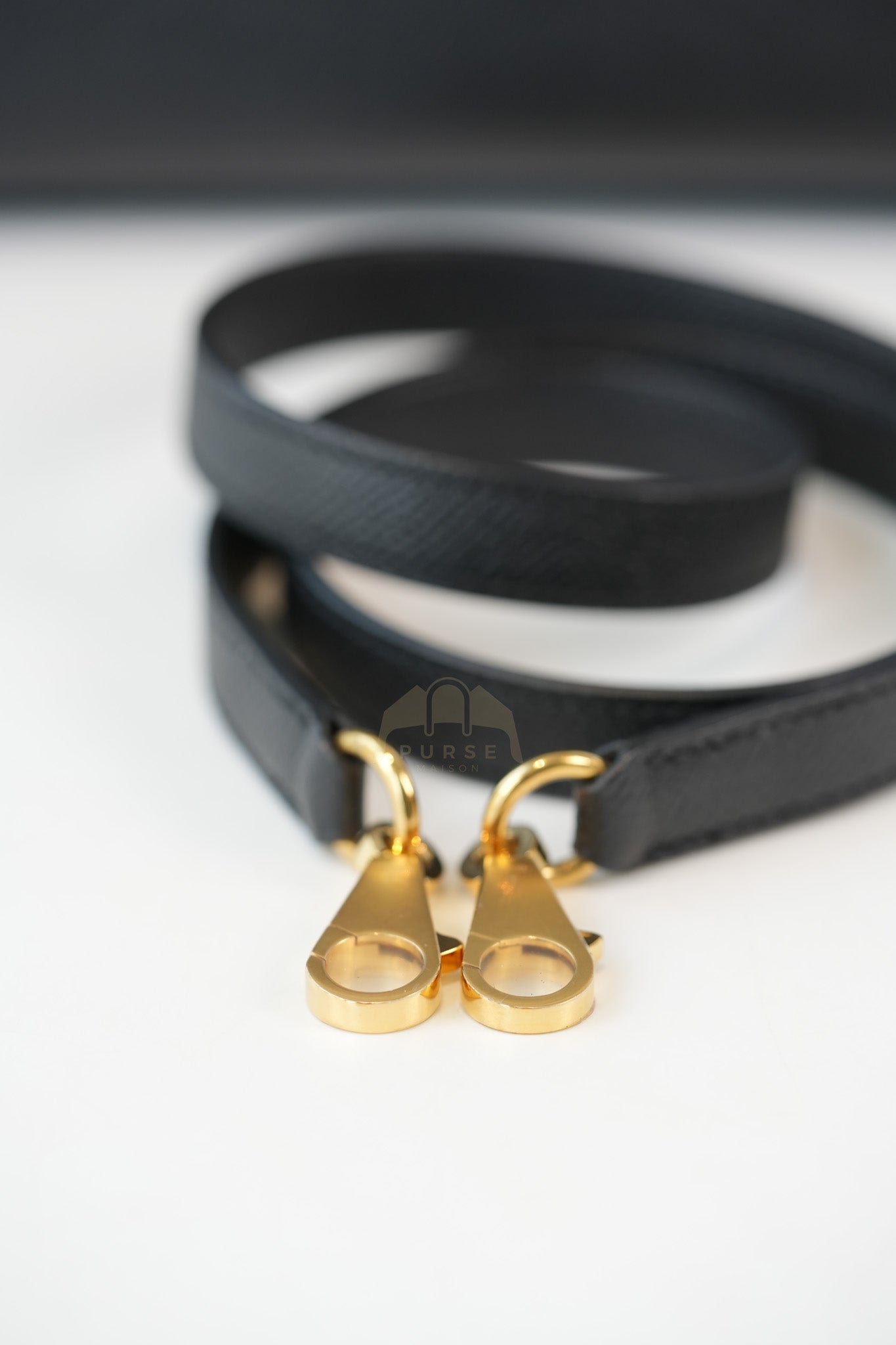 Kelly 28 Sellier in Black Epsom Leather and Gold Hardware Stamp C (2018) | Purse Maison Luxury Bags Shop