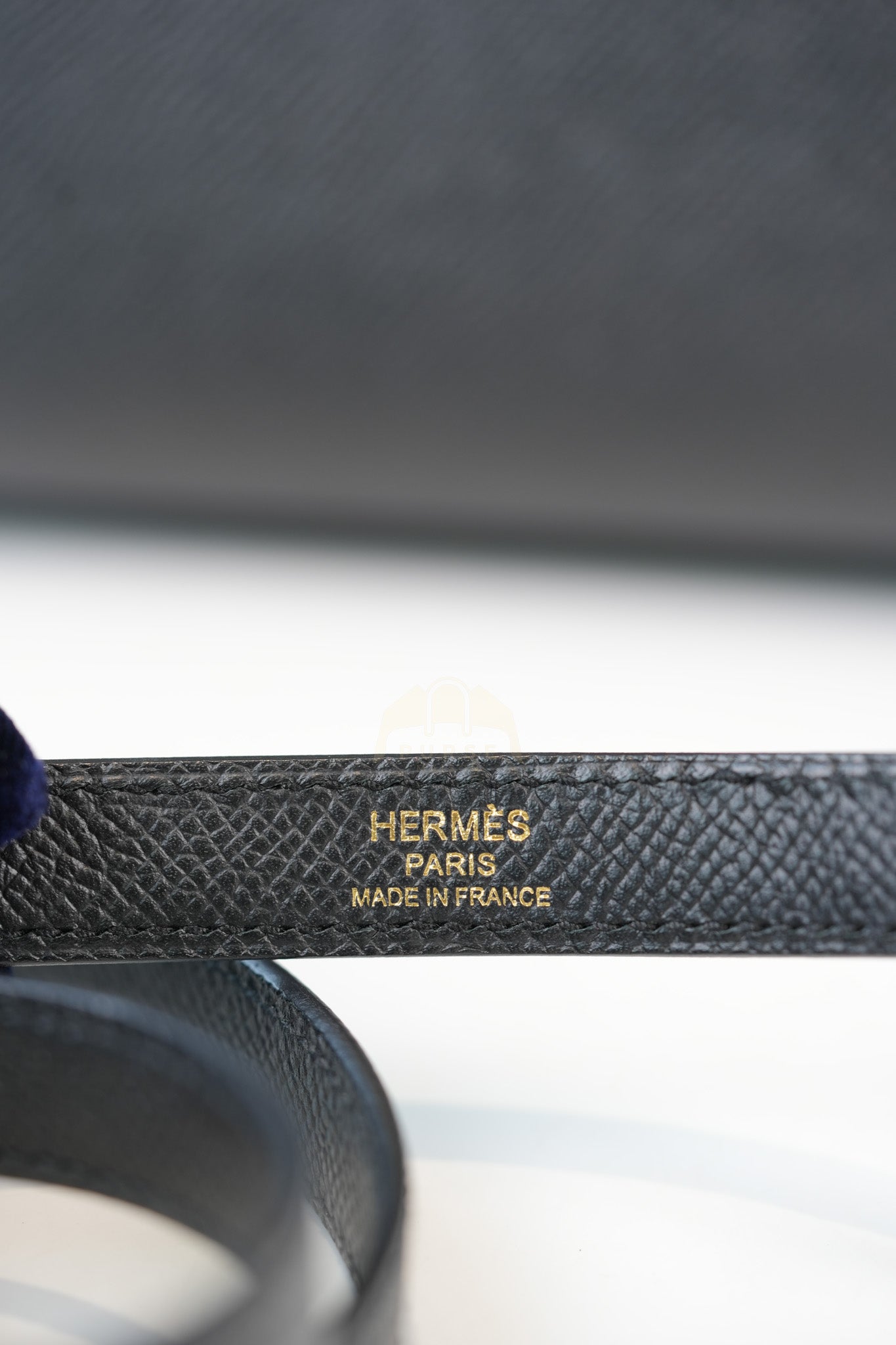 Kelly 28 Sellier in Black Epsom Leather and Gold Hardware Stamp C (2018) | Purse Maison Luxury Bags Shop