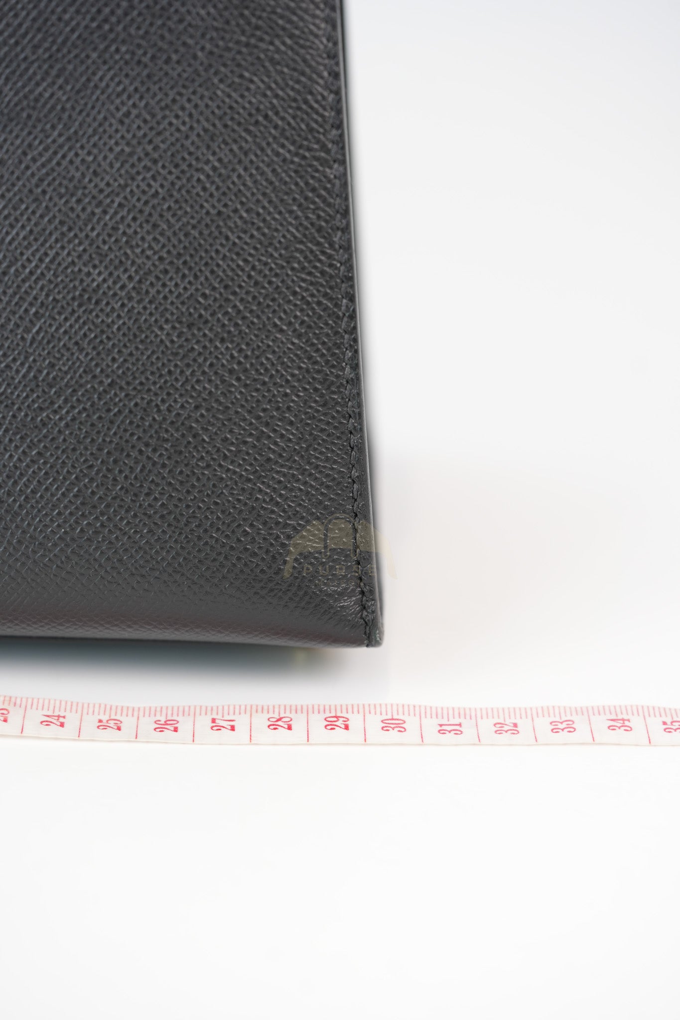 Kelly 28 Sellier in Black Epsom Leather and Gold Hardware Stamp C (2018) | Purse Maison Luxury Bags Shop