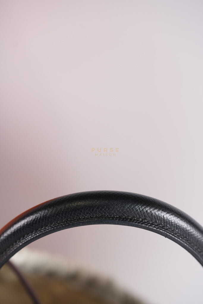 Kelly 28 Sellier in Black Epsom Leather and Palladium Hardware Stamp C (2018) | Purse Maison Luxury Bags Shop