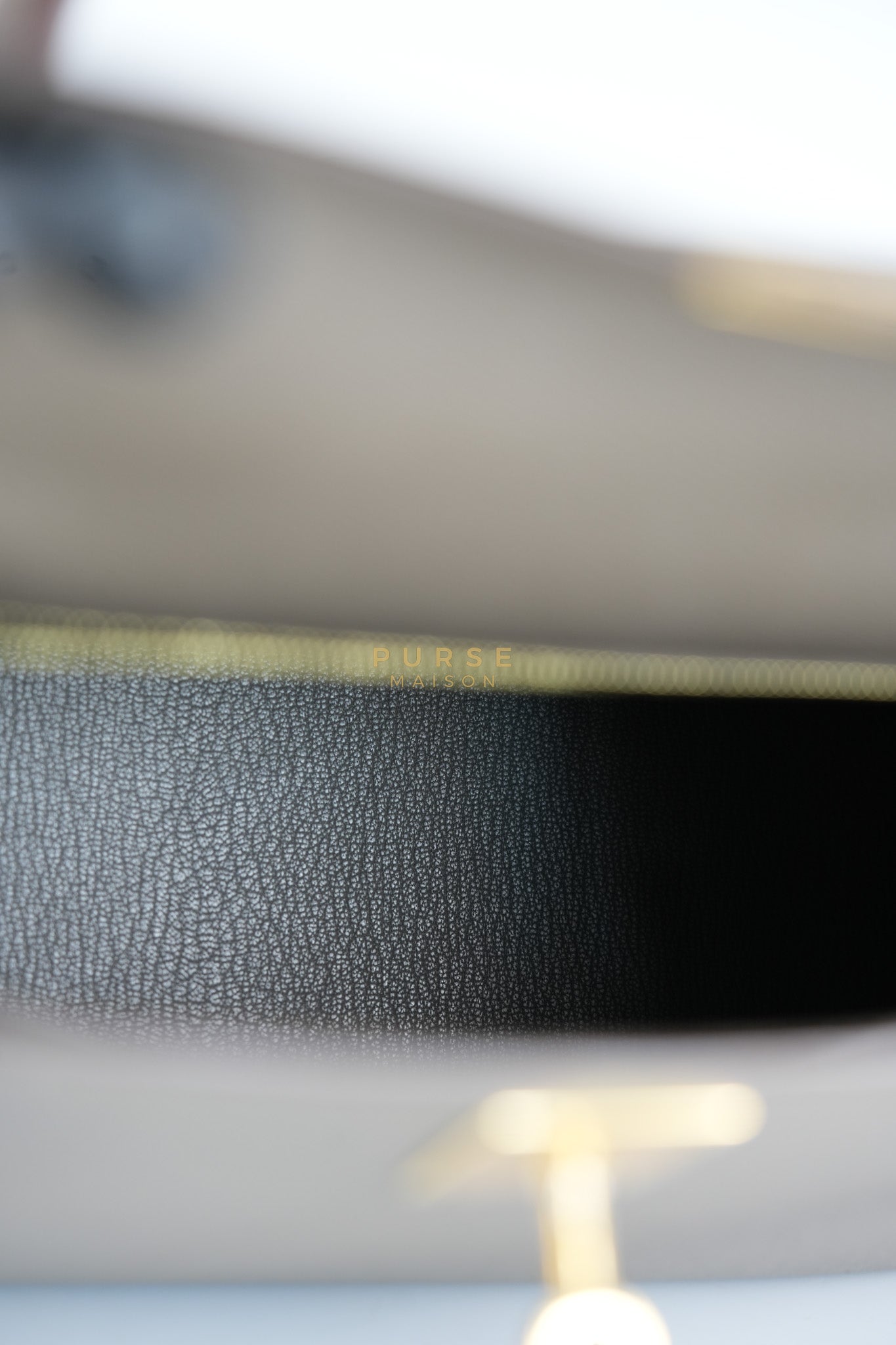 Kelly 28 Sellier in Etain Epsom Leather & Gold Hardware Stamp A (2017) | Purse Maison Luxury Bags Shop