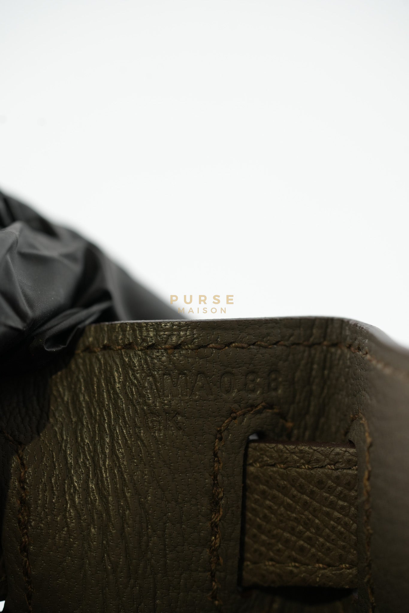 Kelly 28 Sellier in Etain Epsom Leather & Gold Hardware Stamp A (2017) | Purse Maison Luxury Bags Shop