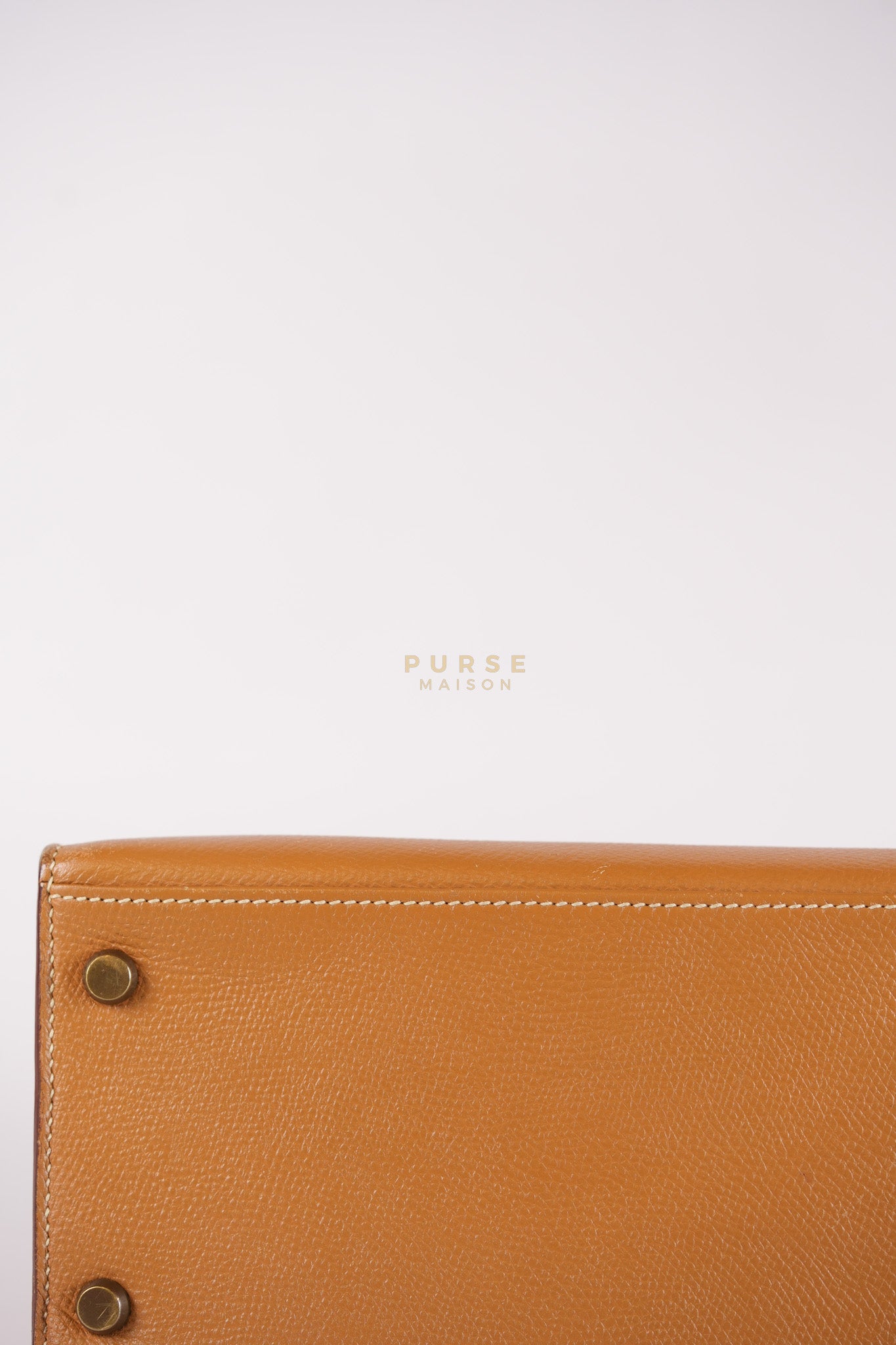 Kelly 28 Sellier in Gold Epsom Leather Gold Hardware Stamp W Circle(1993) | Purse Maison Luxury Bags Shop