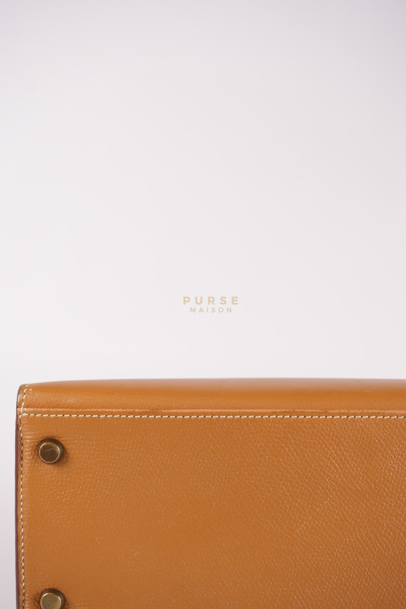 Kelly 28 Sellier in Gold Epsom Leather Gold Hardware Stamp W Circle(1993) | Purse Maison Luxury Bags Shop