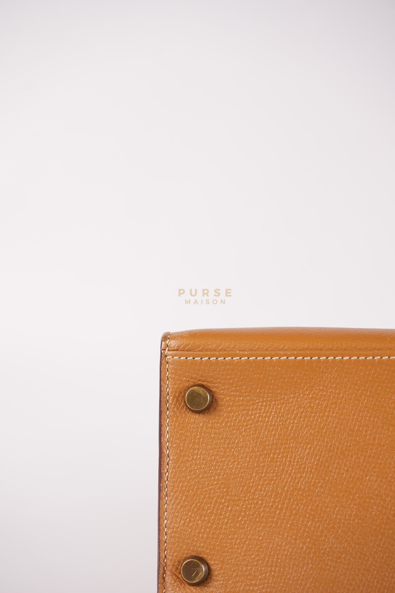 Kelly 28 Sellier in Gold Epsom Leather Gold Hardware Stamp W Circle(1993) | Purse Maison Luxury Bags Shop