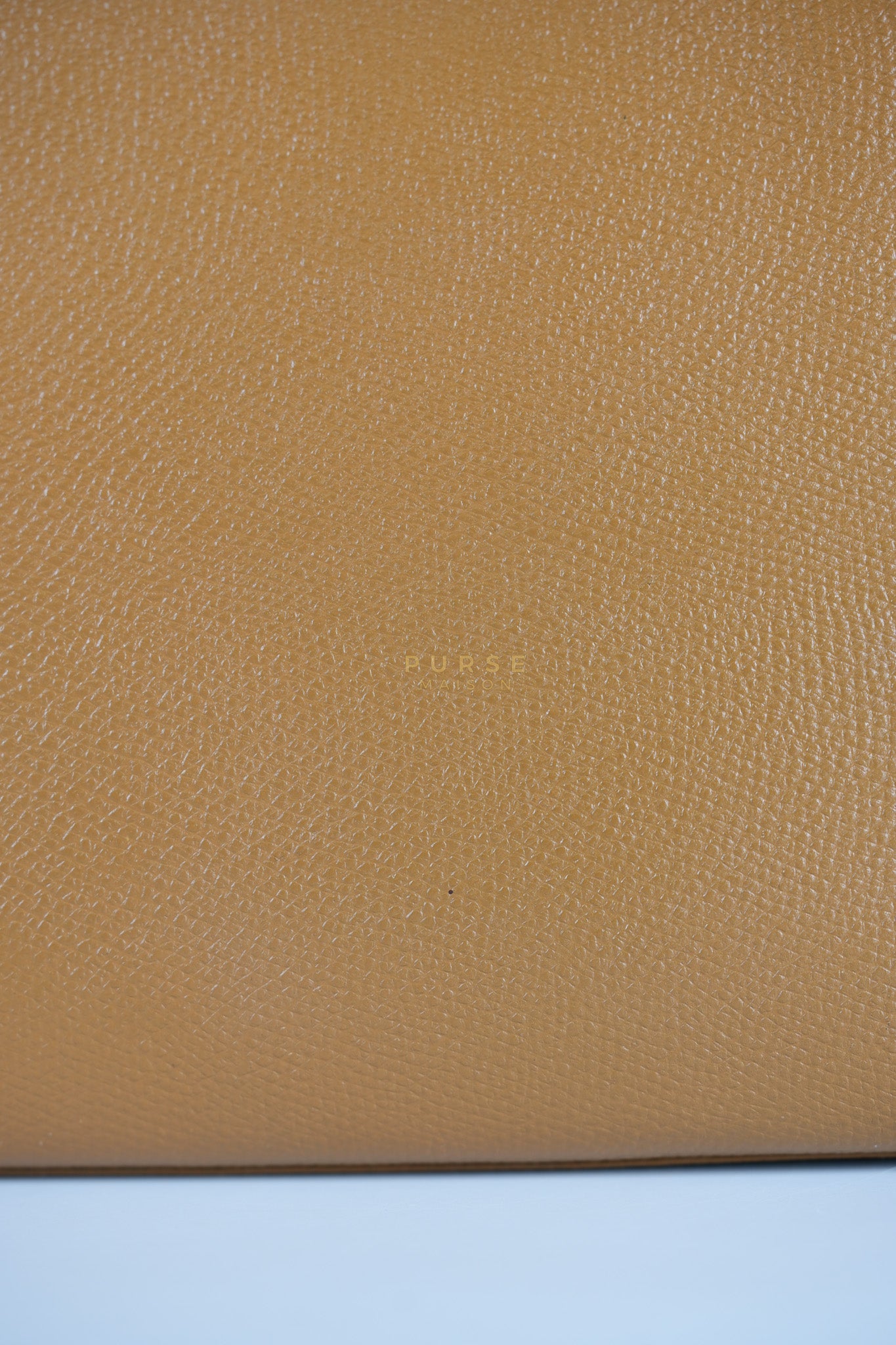 Kelly 28 Sellier in Gold Epsom Leather Gold Hardware Stamp W Circle(1993) | Purse Maison Luxury Bags Shop