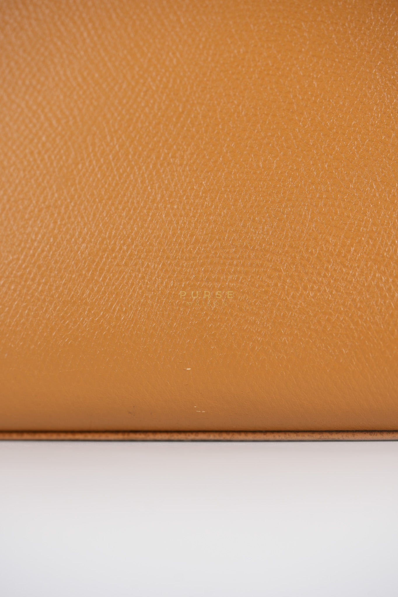 Kelly 28 Sellier in Gold Epsom Leather Gold Hardware Stamp W Circle(1993) | Purse Maison Luxury Bags Shop