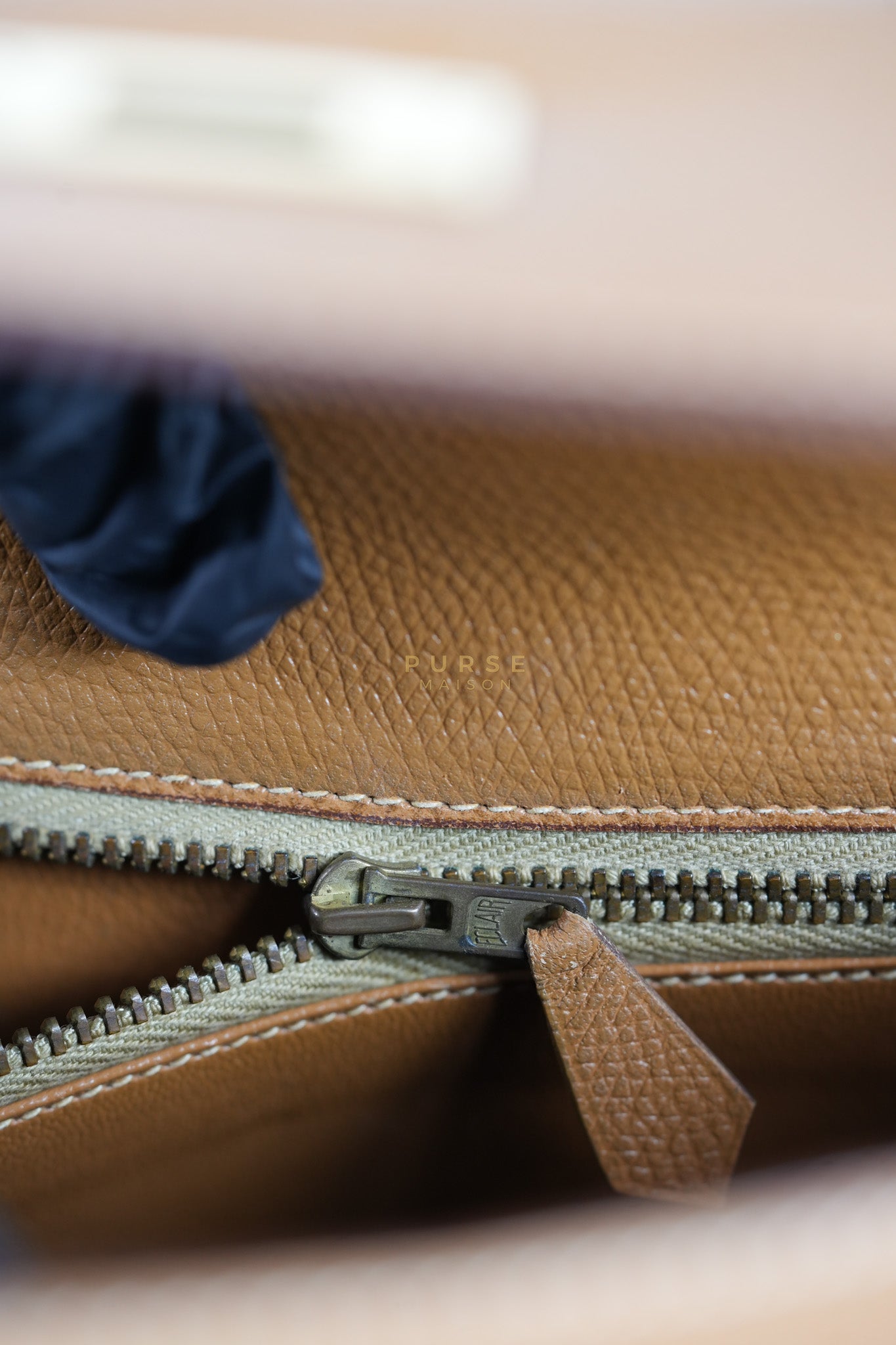 Kelly 28 Sellier in Gold Epsom Leather Gold Hardware Stamp W Circle(1993) | Purse Maison Luxury Bags Shop