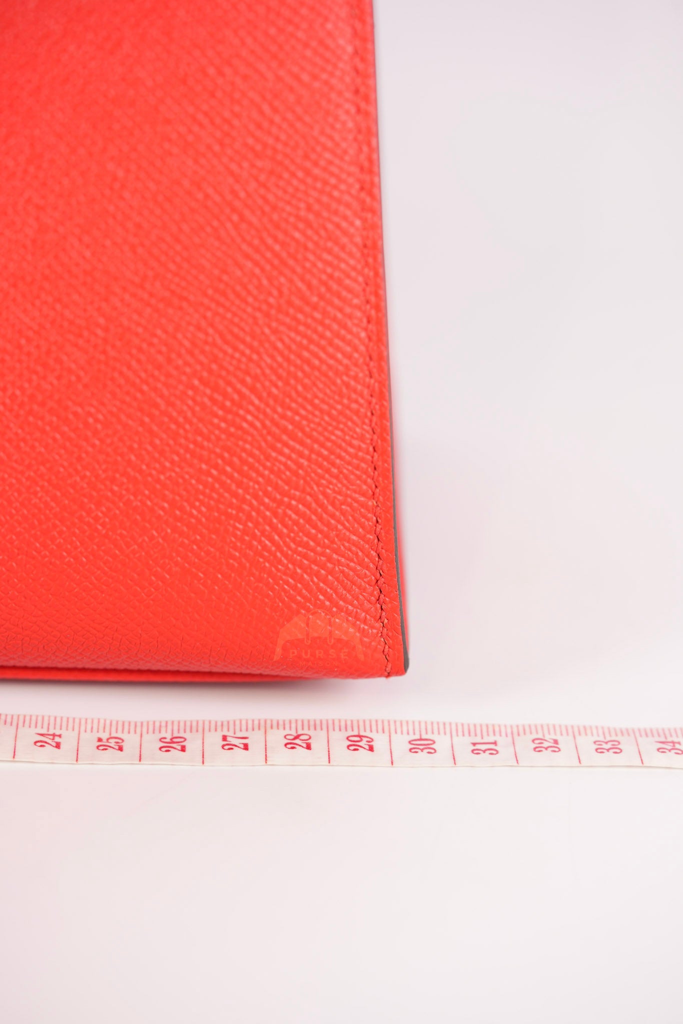 Kelly 28 Sellier in Rouge Coeur/Rose Extreme/Blue Zanzibar Epsom Leather and Palladium Hardware Stamp Z (2021) | Purse Maison Luxury Bags Shop