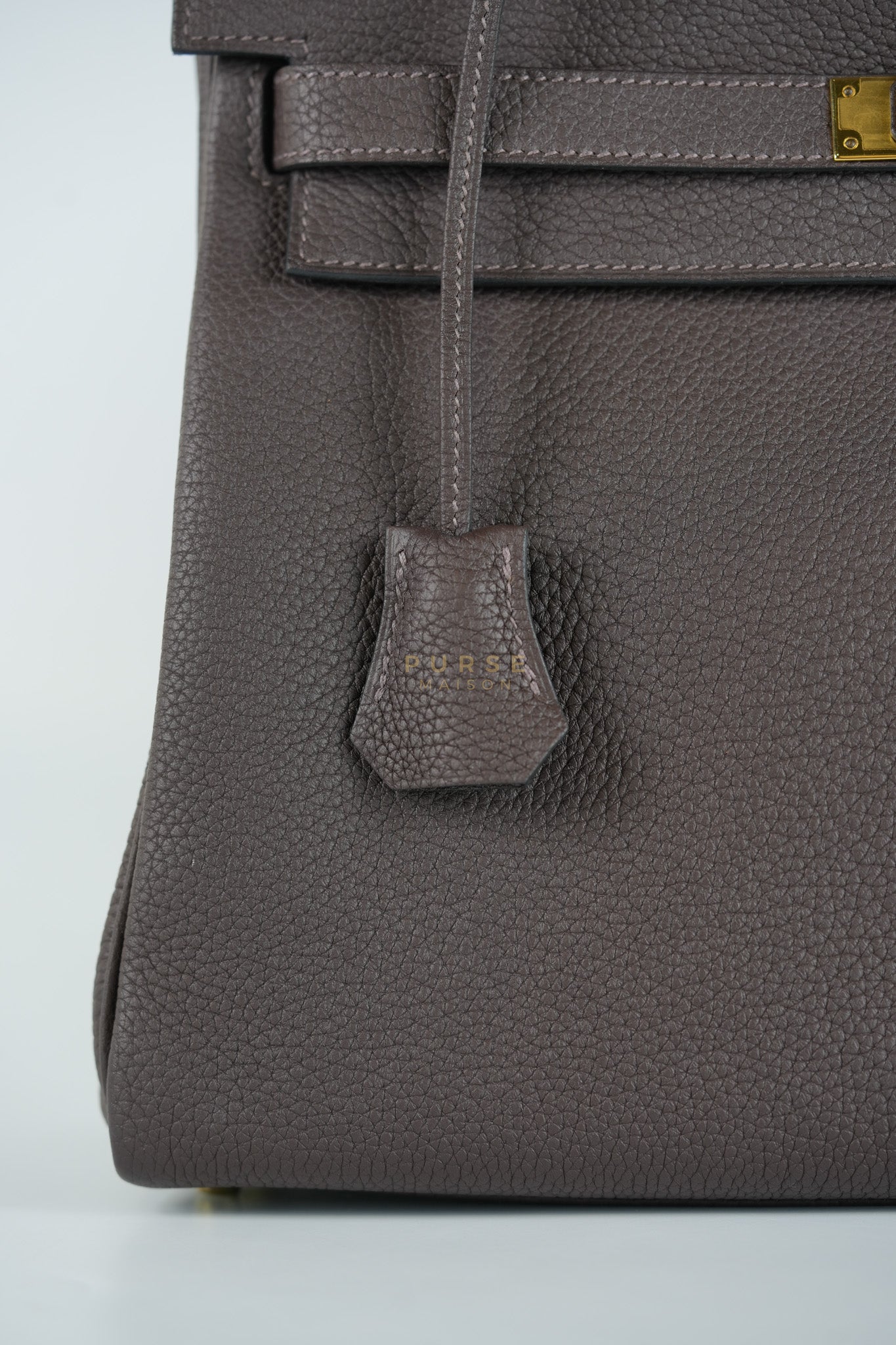 Kelly 32 Chocolate Togo Leather Gold Hardware Stamp D (2019) | Purse Maison Luxury Bags Shop