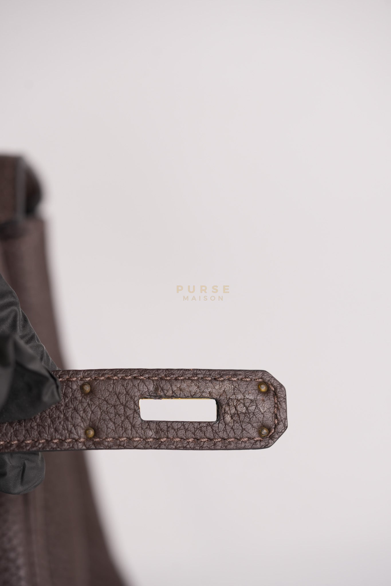 Kelly 32 Chocolate Togo Leather Gold Hardware Stamp D (2019) | Purse Maison Luxury Bags Shop