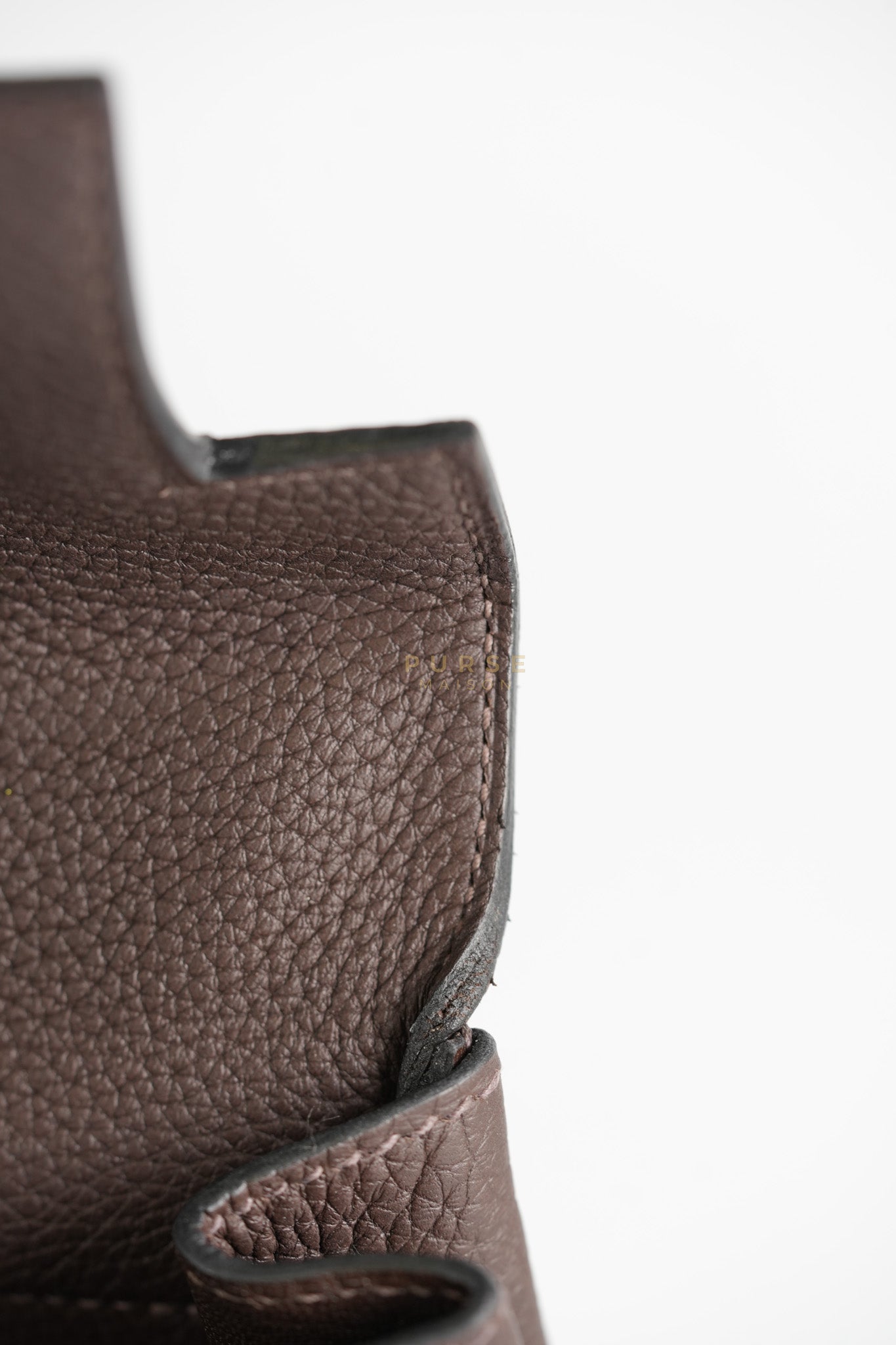 Kelly 32 Chocolate Togo Leather Gold Hardware Stamp D (2019) | Purse Maison Luxury Bags Shop