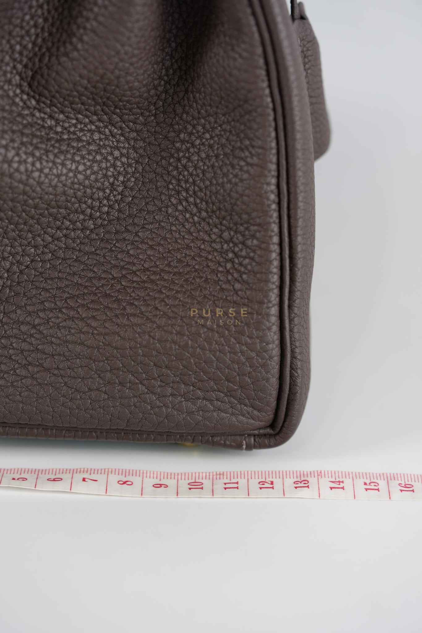Kelly 32 Chocolate Togo Leather Gold Hardware Stamp D (2019) | Purse Maison Luxury Bags Shop