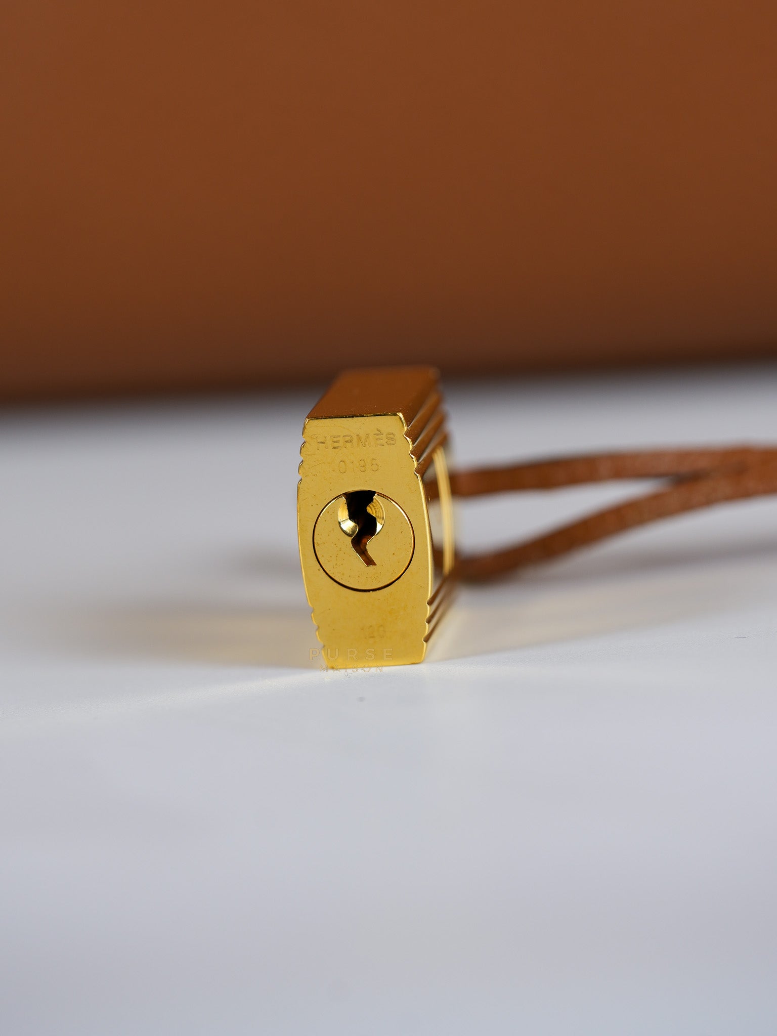 Kelly 32 Gold on Gold Clemence Leather Stamp X (2016) | Purse Maison Luxury Bags Shop